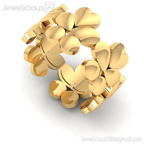 Jewelicious-1546-Ring sterling silver clover ring