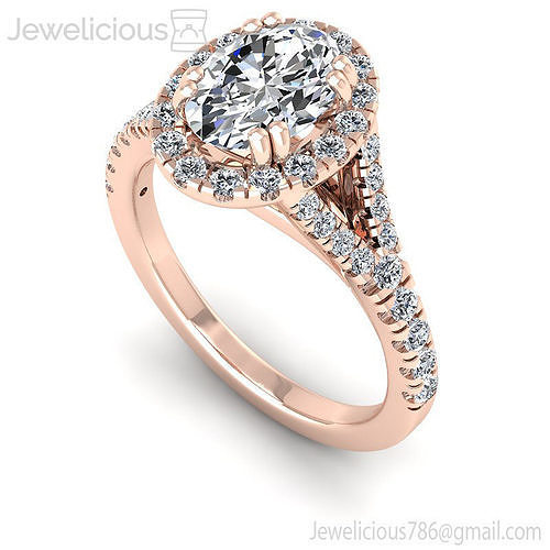 Jewelicious-1526-Ring oval diamond halo engagement ring in rose gold
