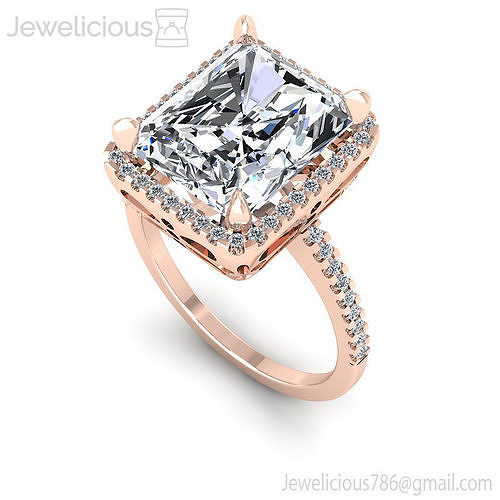 Jewelicious-1514-Ring emerald cut diamond engagement ring