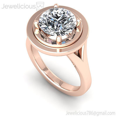 Jewelicious-1496-Ring halo diamond engagement ring in gold