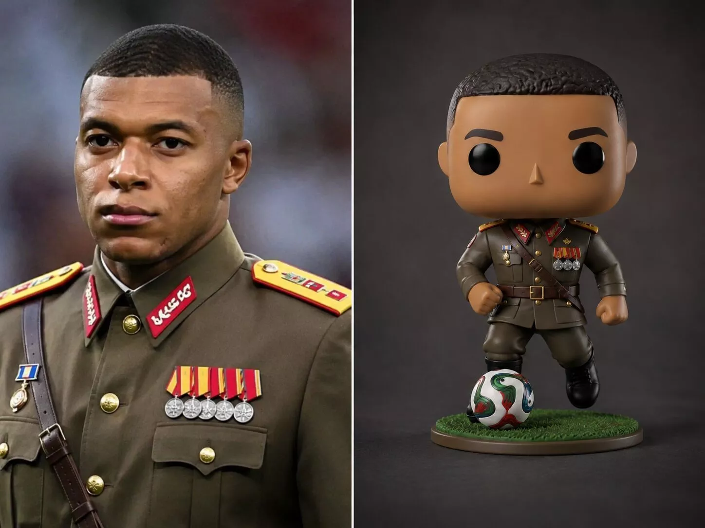 Mbappe Fan Art Figure Military Meme World Cup 2026 3D print model
