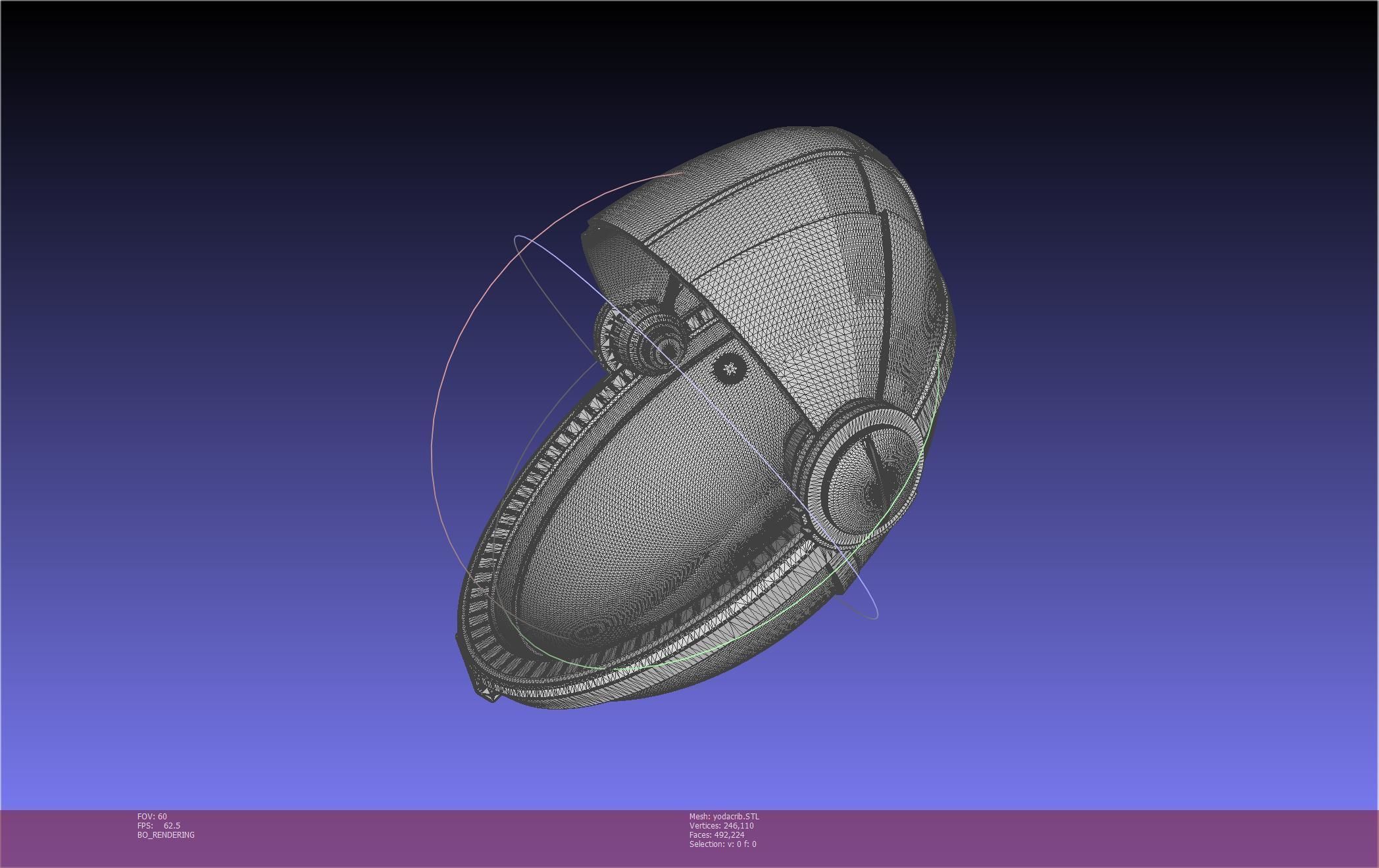 Star Wars Mandalorian Baby Yoda Crib Printable Assembly 3D print model_18