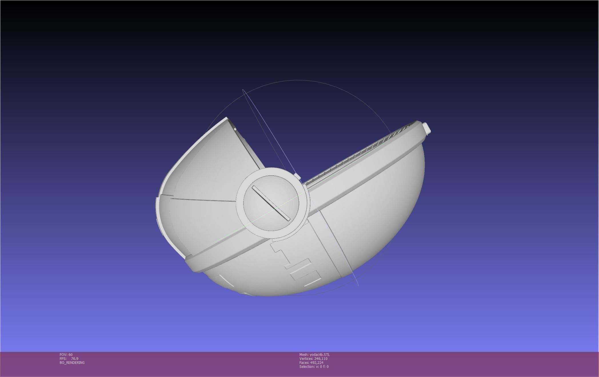 Star Wars Mandalorian Baby Yoda Crib Printable Assembly 3D print model_46