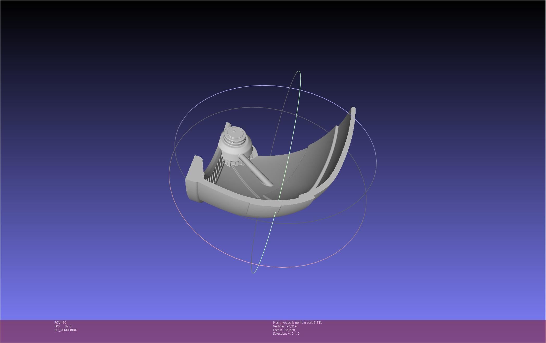 Star Wars Mandalorian Baby Yoda Crib Printable Assembly 3D print model_78