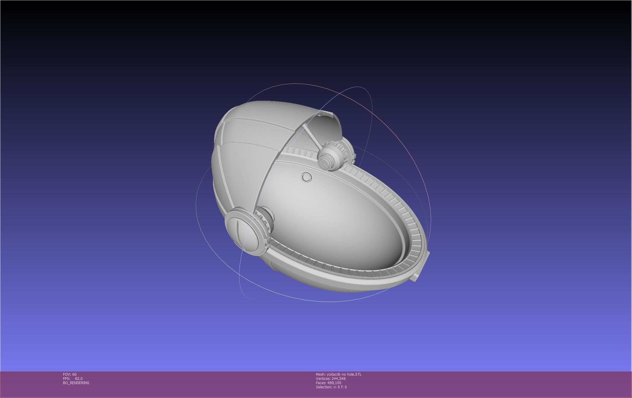 Star Wars Mandalorian Baby Yoda Crib Printable Assembly 3D print model_70