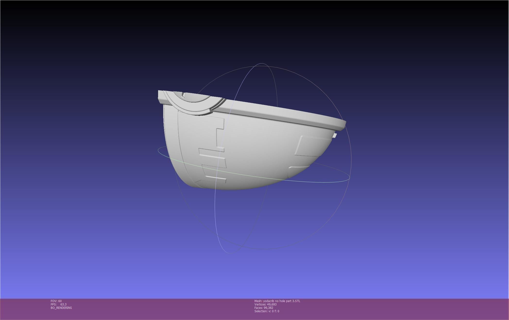 Star Wars Mandalorian Baby Yoda Crib Printable Assembly 3D print model_83