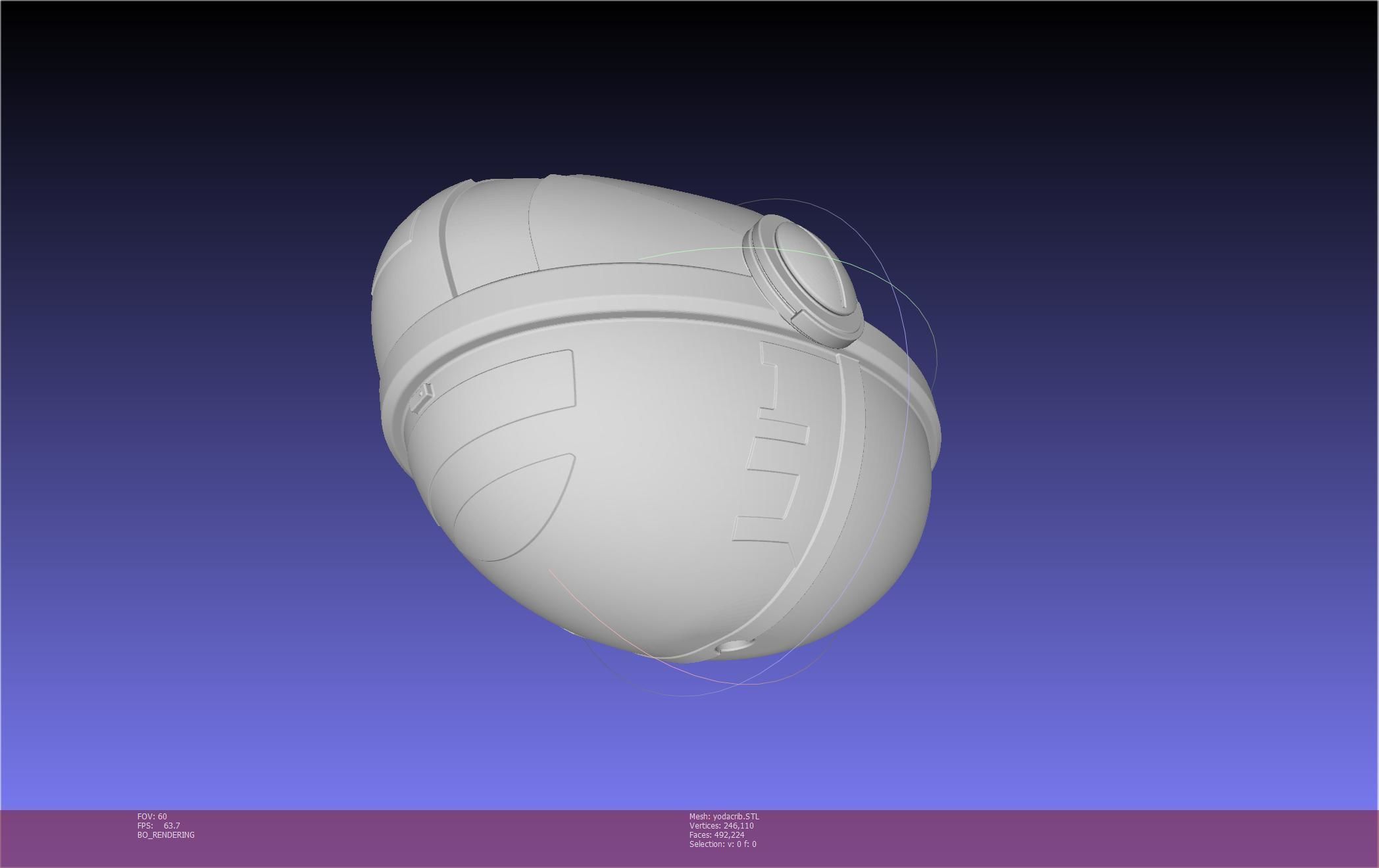 Star Wars Mandalorian Baby Yoda Crib Printable Assembly 3D print model_33