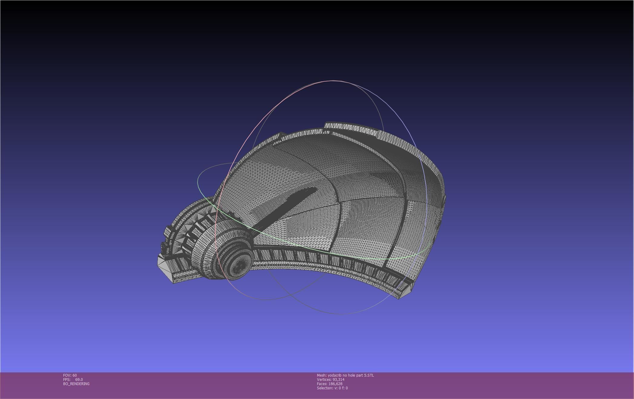Star Wars Mandalorian Baby Yoda Crib Printable Assembly 3D print model_95