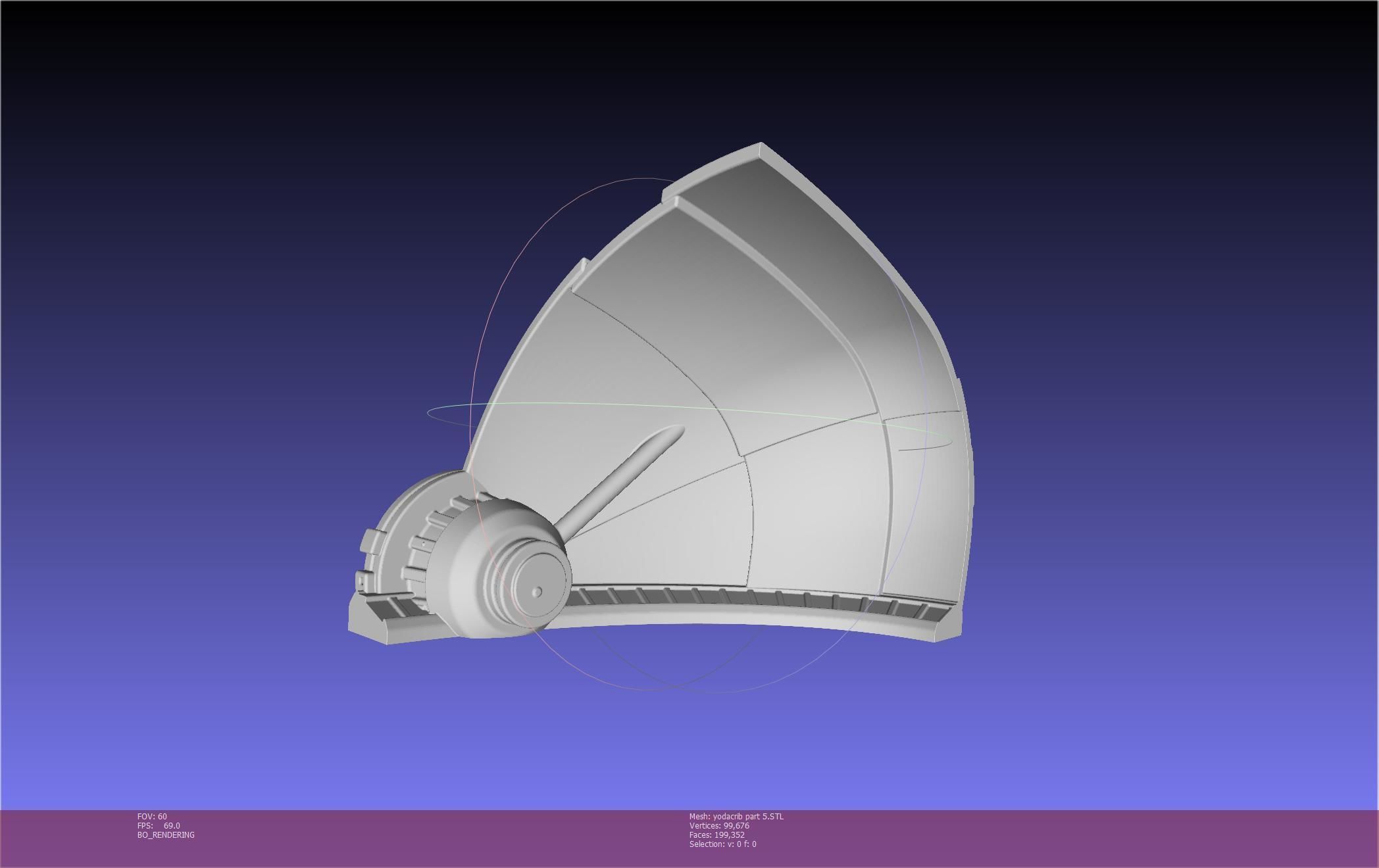 Star Wars Mandalorian Baby Yoda Crib Printable Assembly 3D print model_117