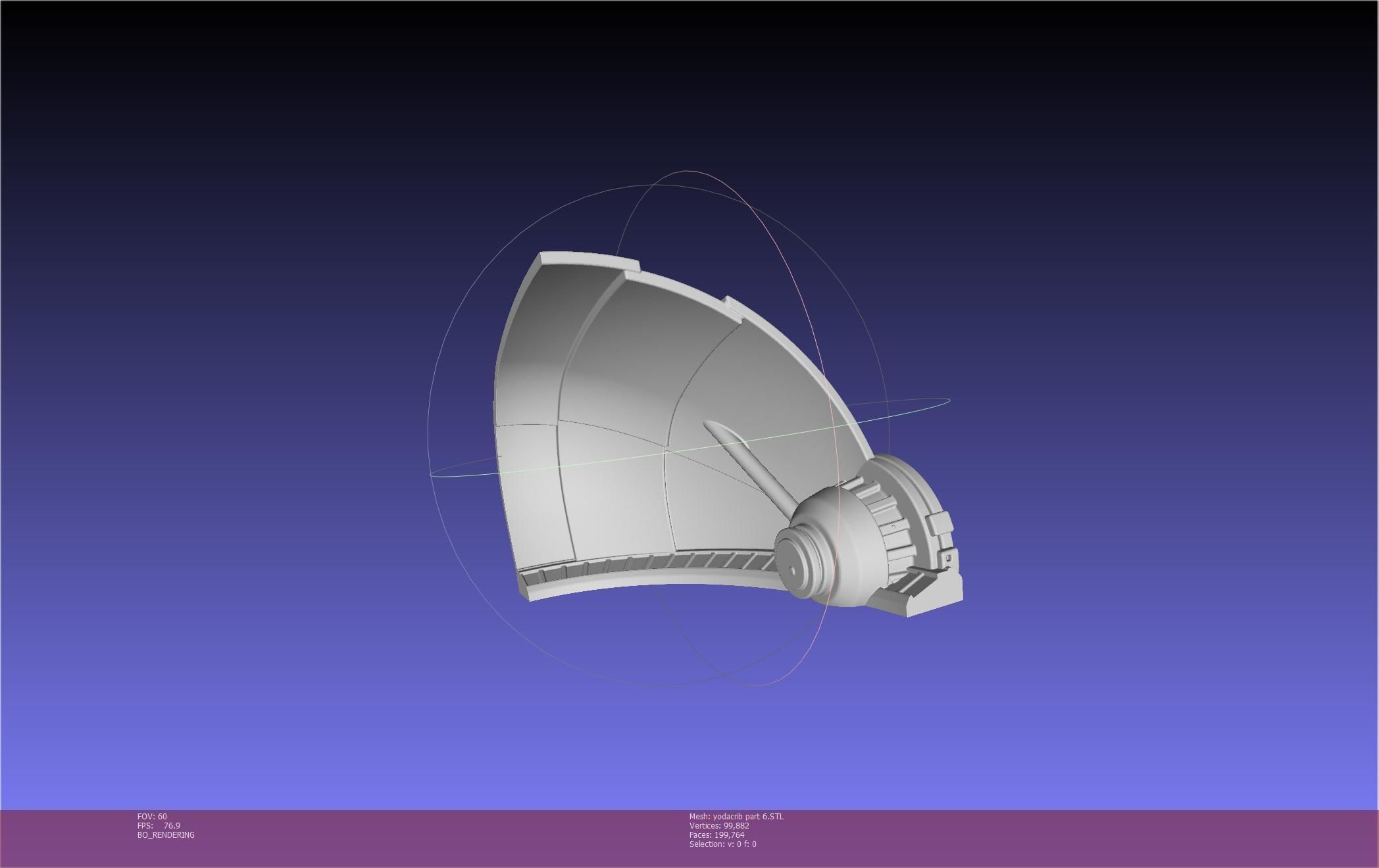 Star Wars Mandalorian Baby Yoda Crib Printable Assembly 3D print model_124