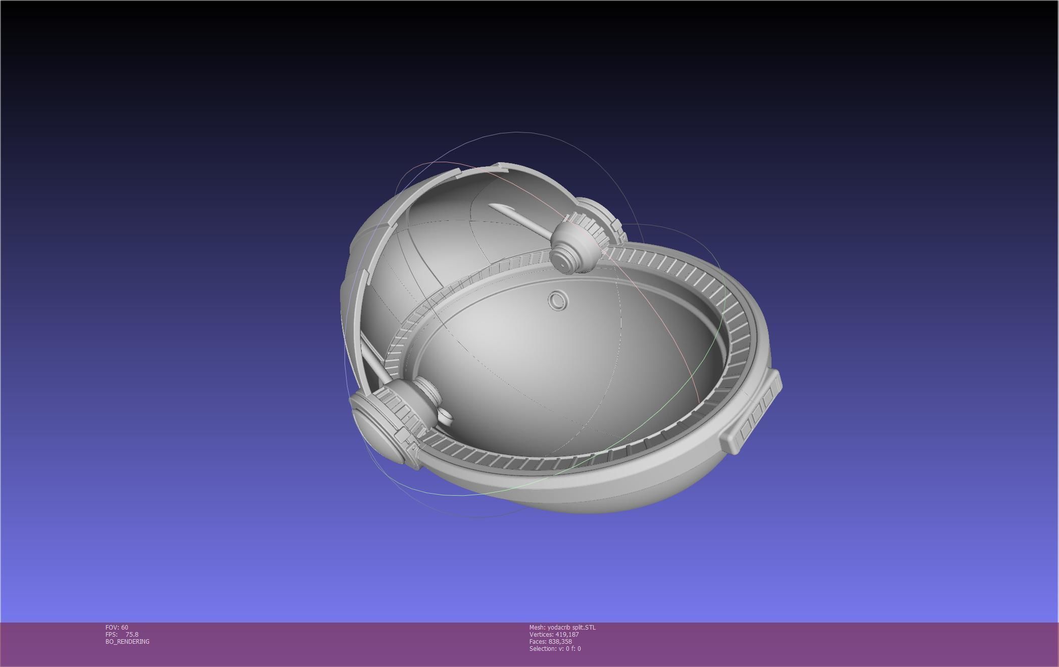 Star Wars Mandalorian Baby Yoda Crib Printable Assembly 3D print model_126