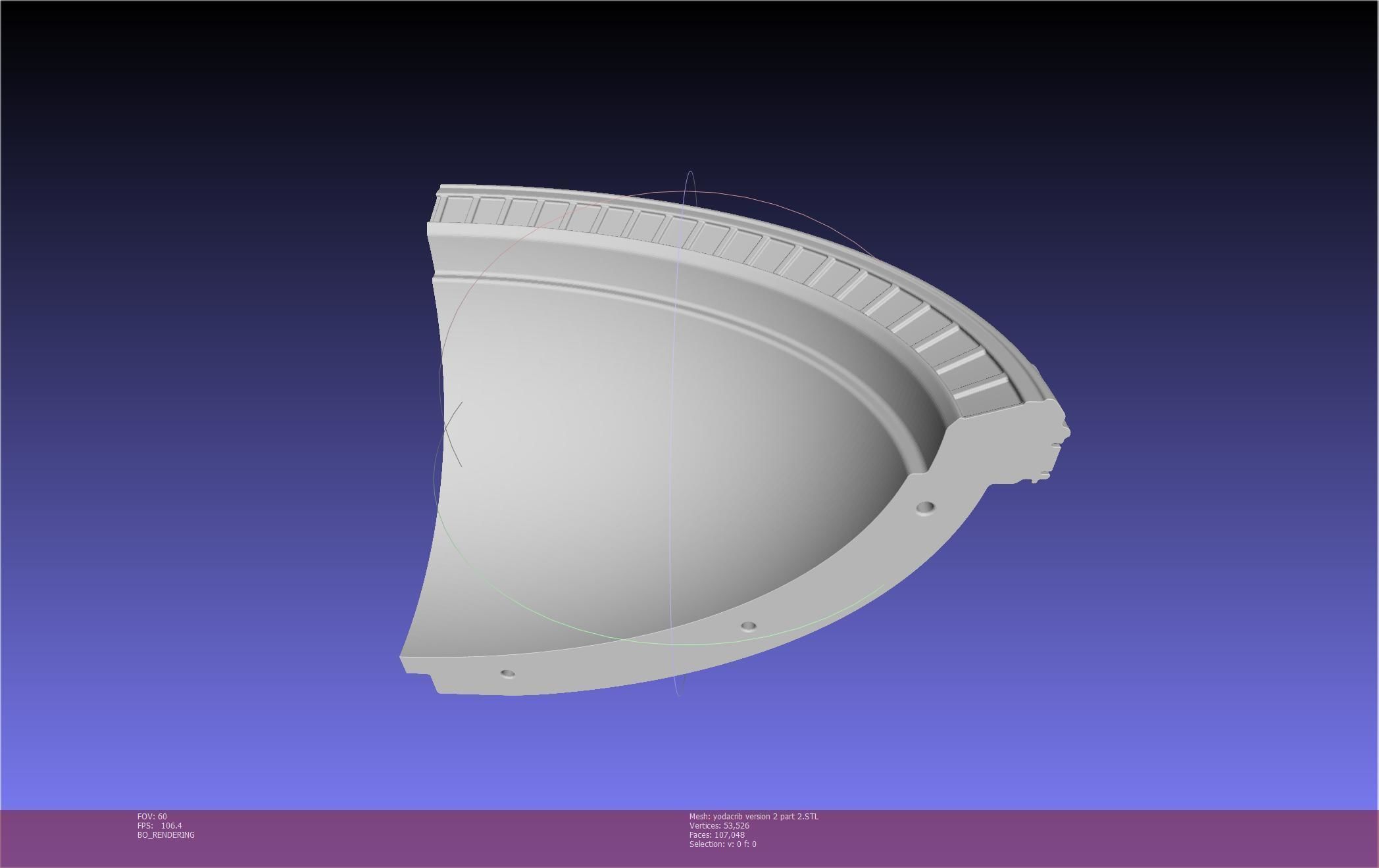 Star Wars Mandalorian Baby Yoda Crib Printable Assembly 3D print model_131
