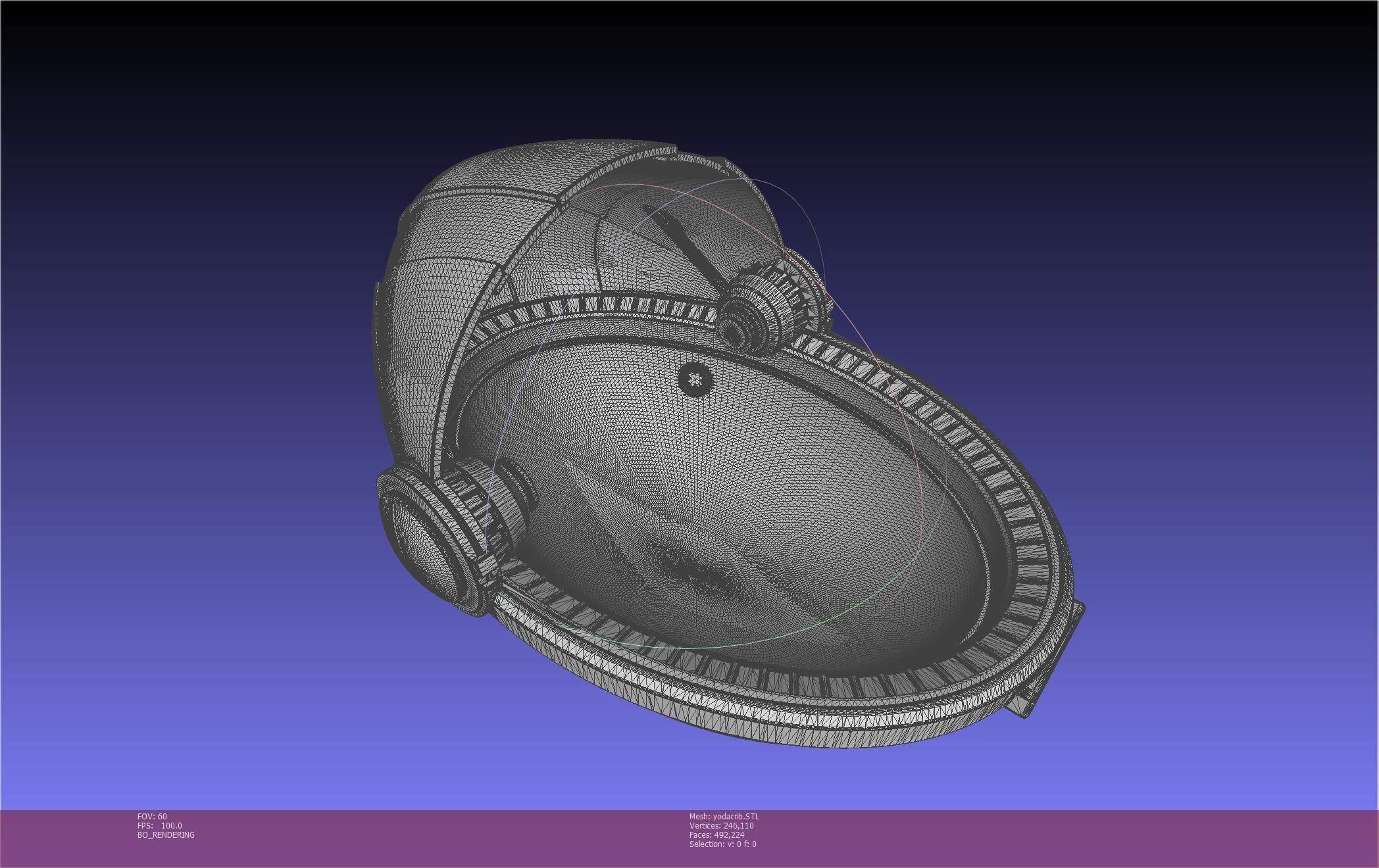 Star Wars Mandalorian Baby Yoda Crib Printable Assembly 3D print model_58