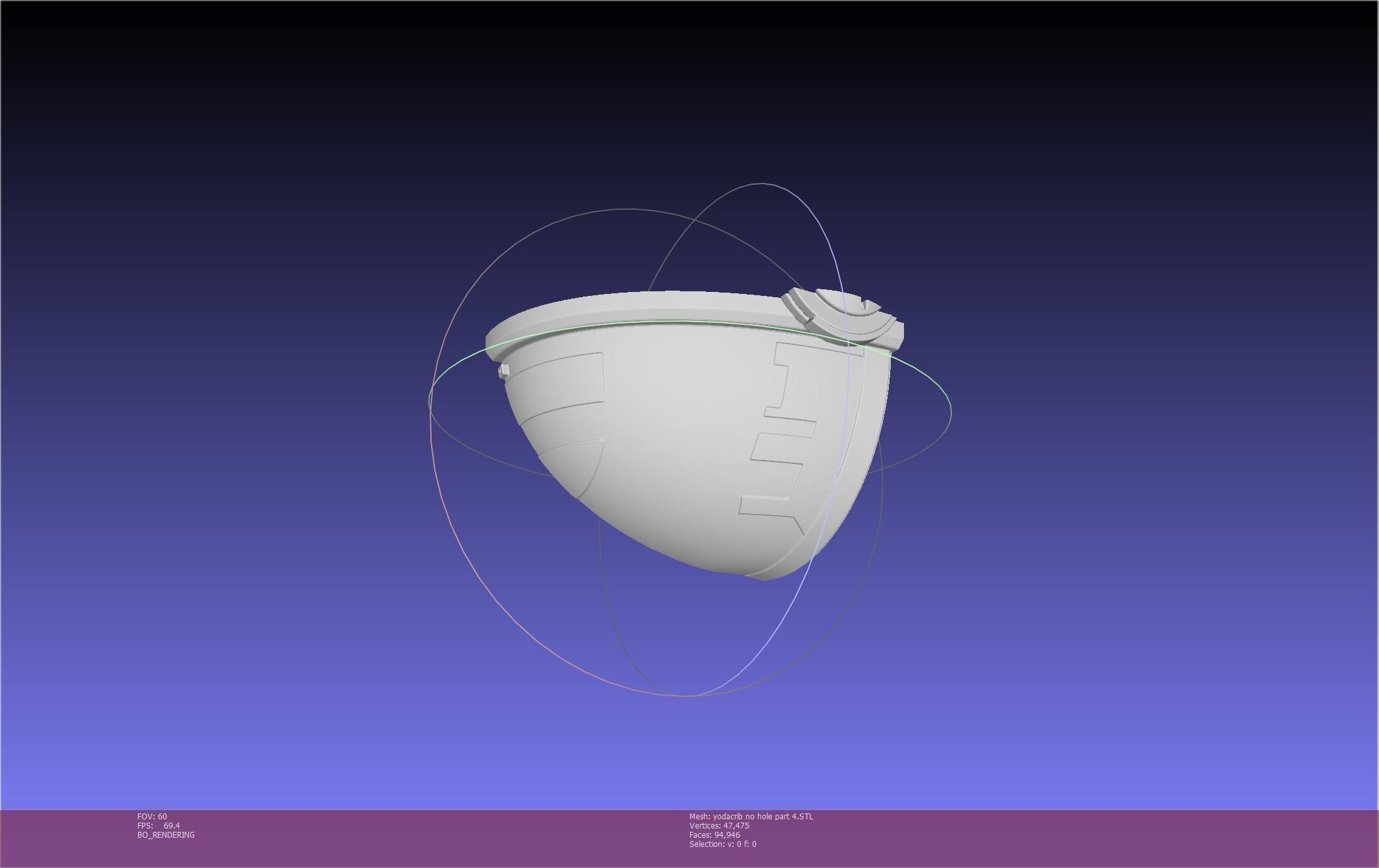 Star Wars Mandalorian Baby Yoda Crib Printable Assembly 3D print model_85