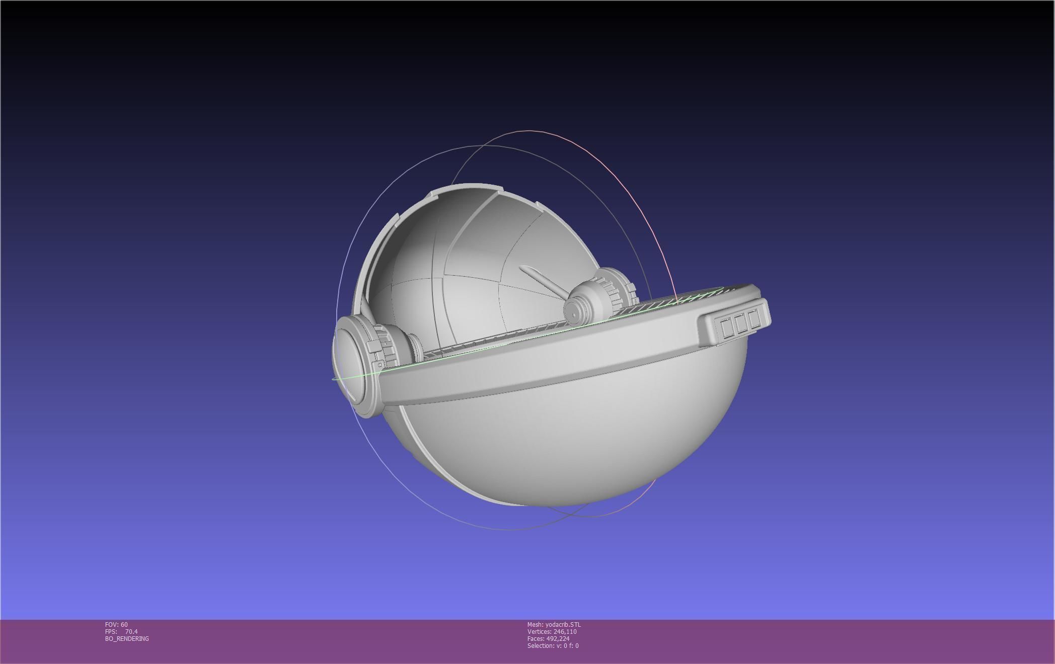 Star Wars Mandalorian Baby Yoda Crib Printable Assembly 3D print model_60