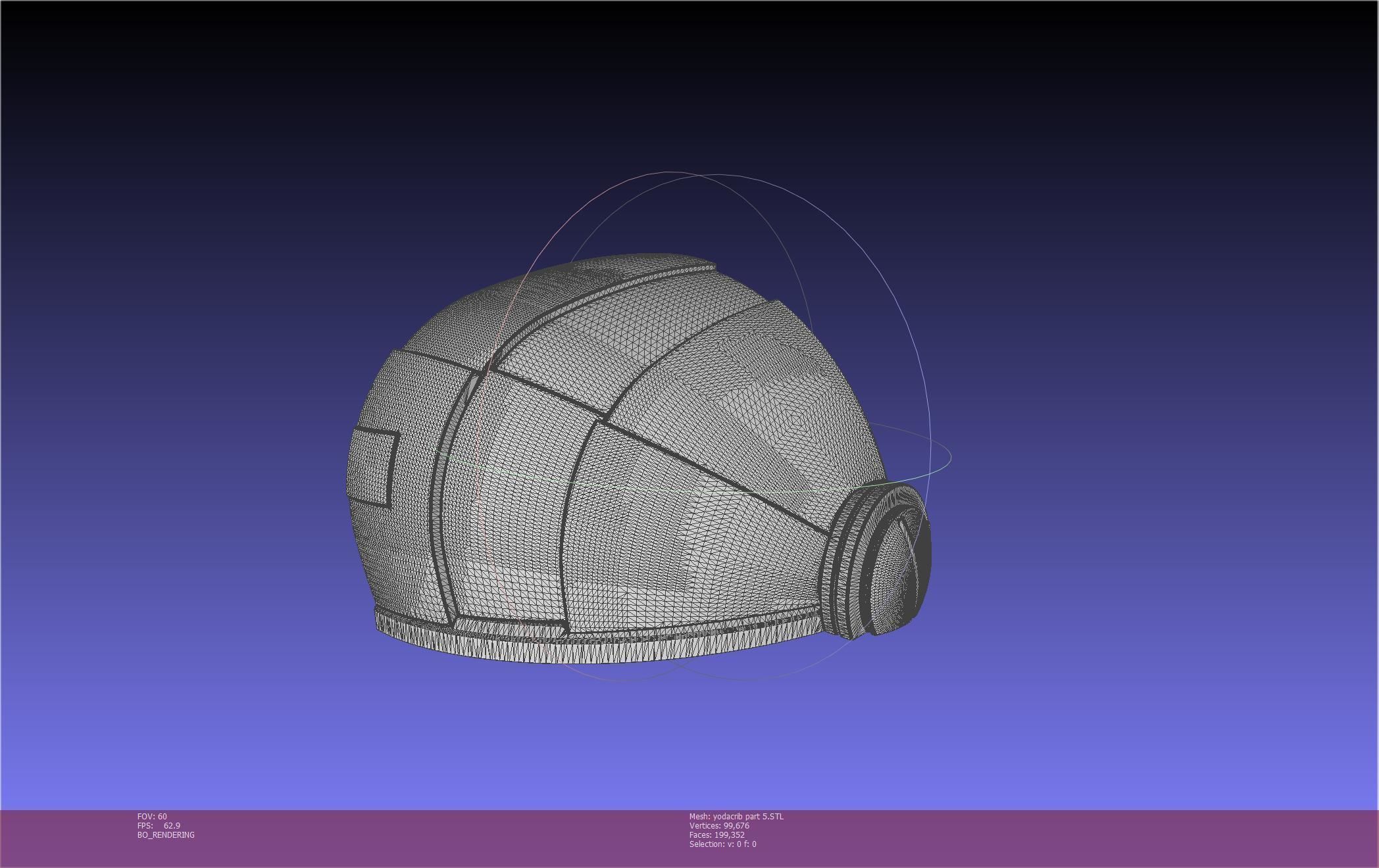 Star Wars Mandalorian Baby Yoda Crib Printable Assembly 3D print model_121