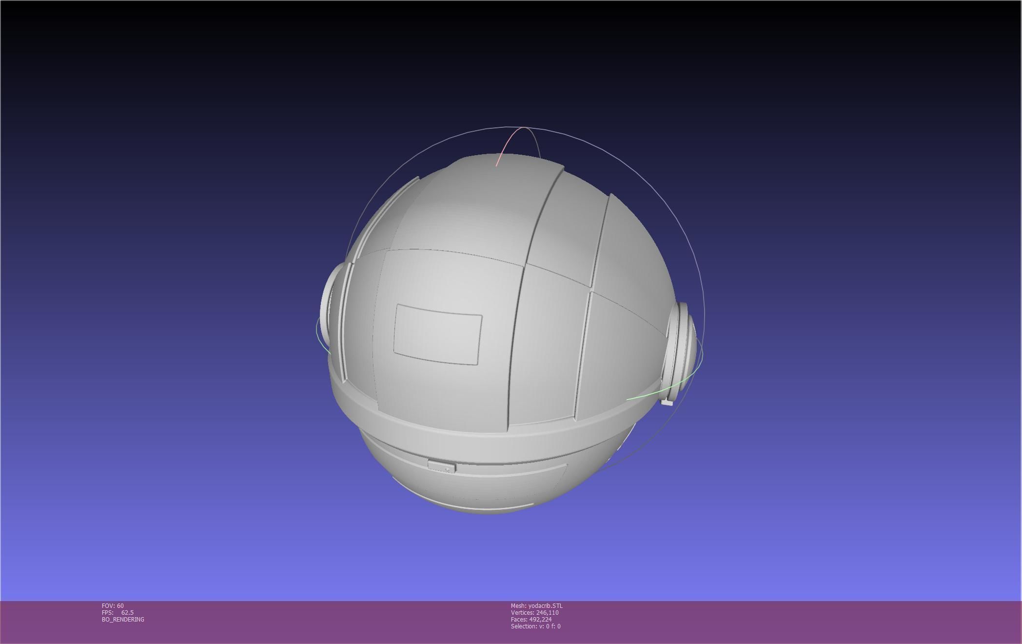 Star Wars Mandalorian Baby Yoda Crib Printable Assembly 3D print model_38
