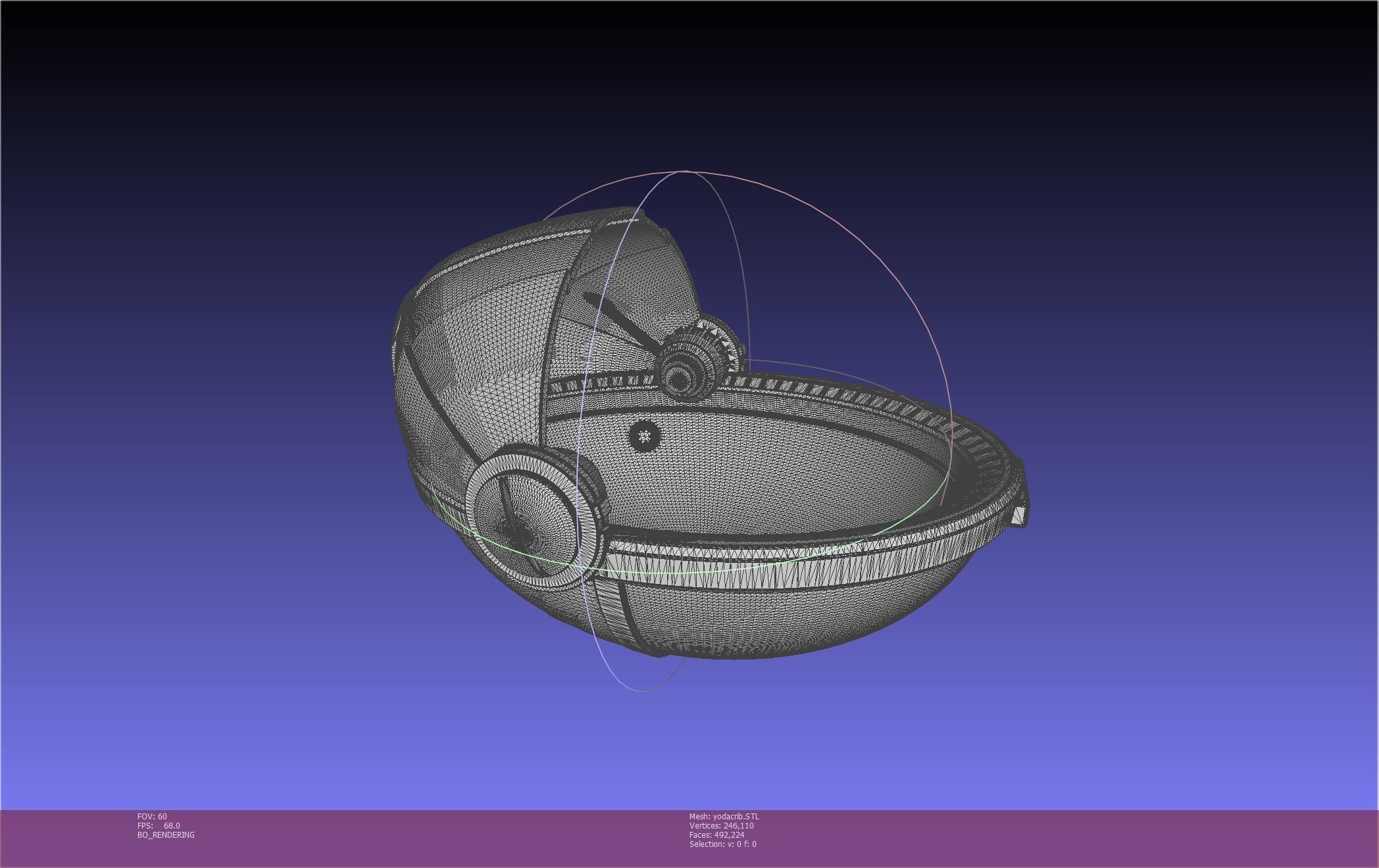 Star Wars Mandalorian Baby Yoda Crib Printable Assembly 3D print model_20
