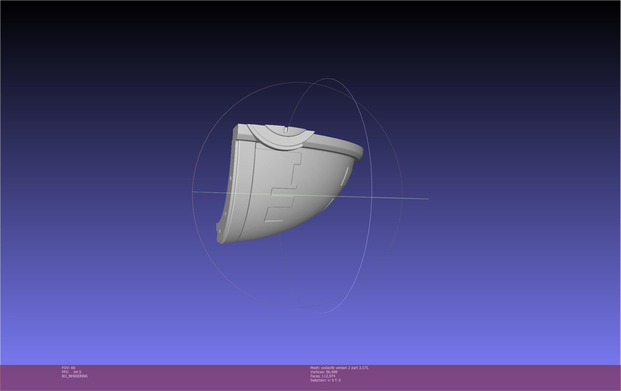 Star Wars Mandalorian Baby Yoda Crib Printable Assembly 3D print model_133