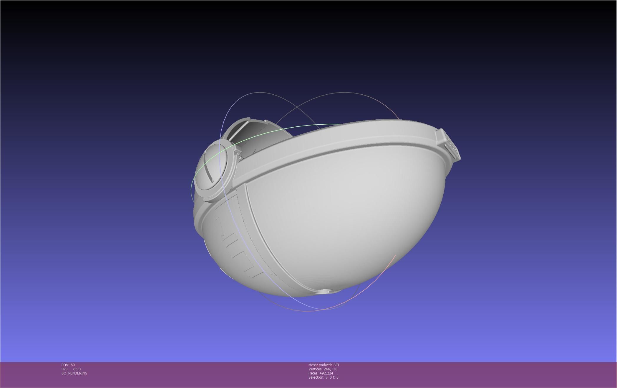 Star Wars Mandalorian Baby Yoda Crib Printable Assembly 3D print model_23