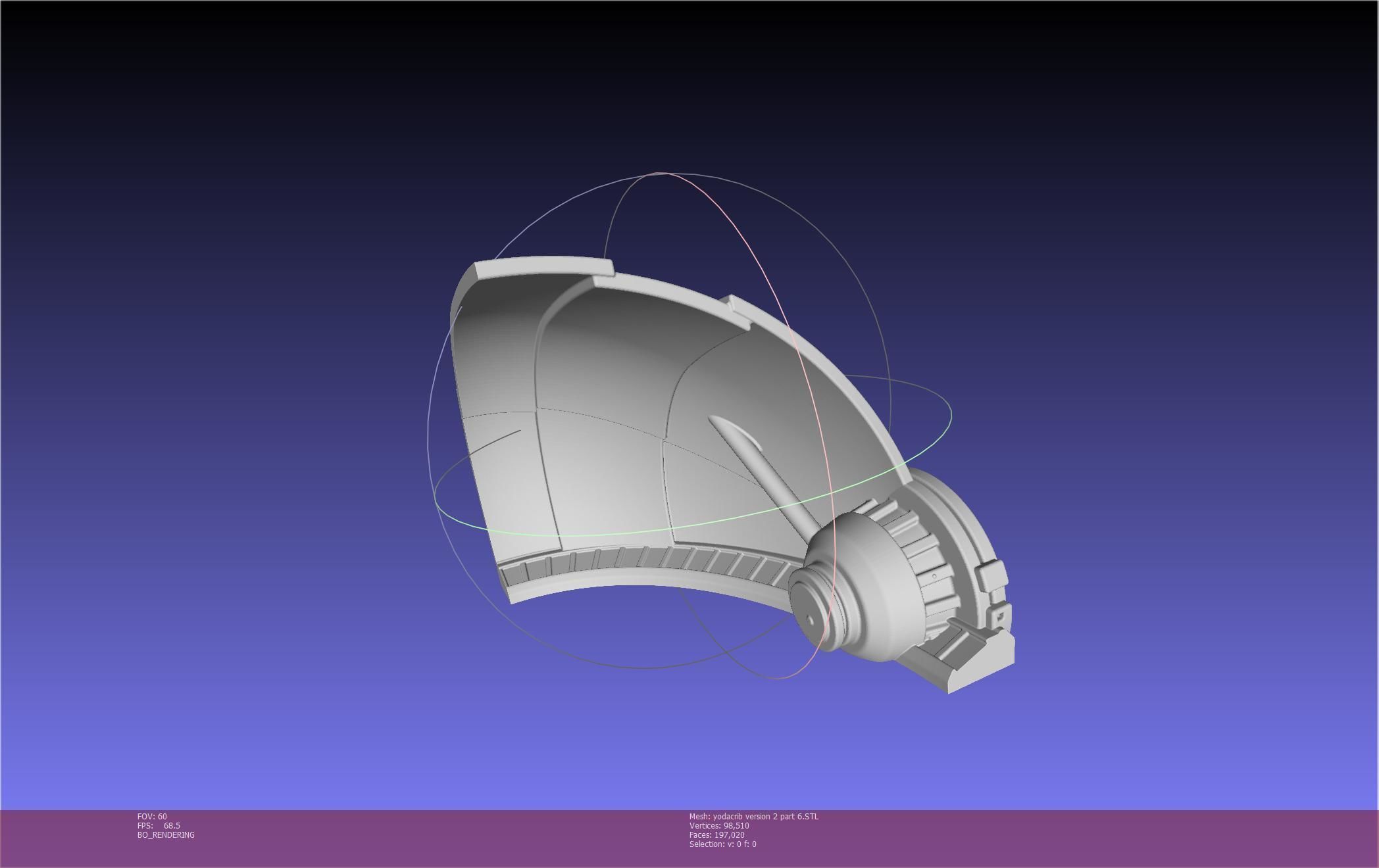 Star Wars Mandalorian Baby Yoda Crib Printable Assembly 3D print model_139
