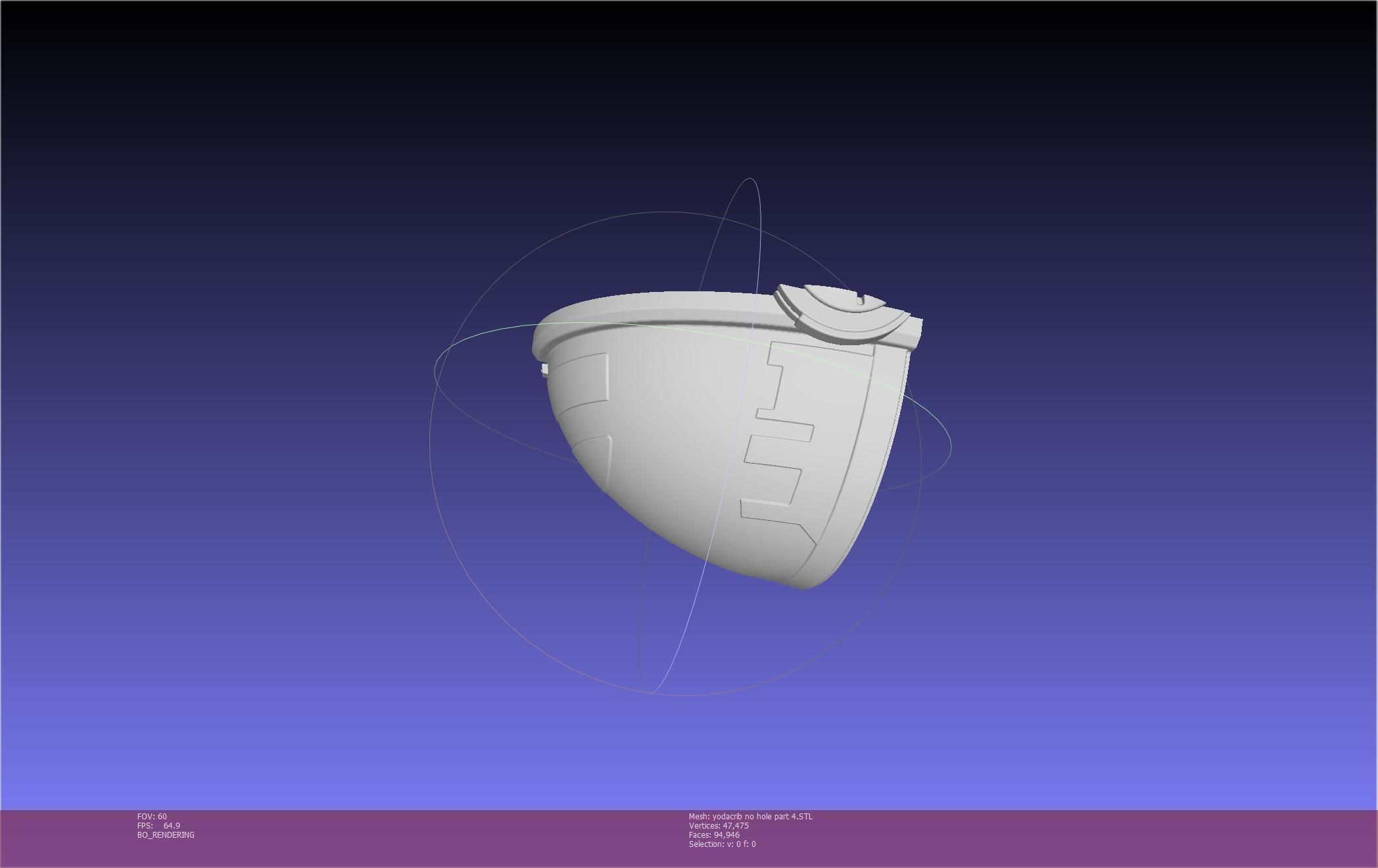 Star Wars Mandalorian Baby Yoda Crib Printable Assembly 3D print model_84