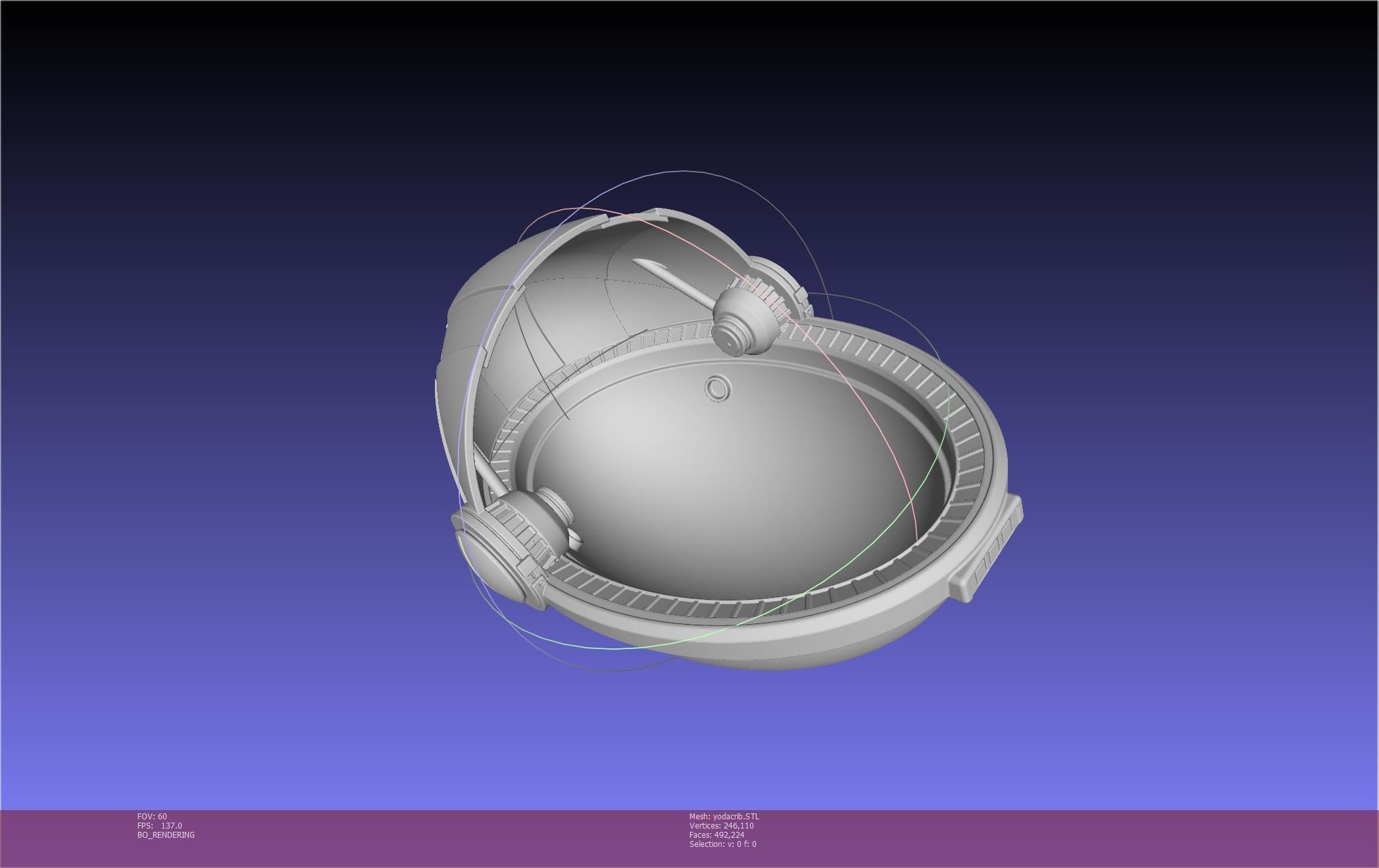 Star Wars Mandalorian Baby Yoda Crib Printable Assembly 3D print model_59
