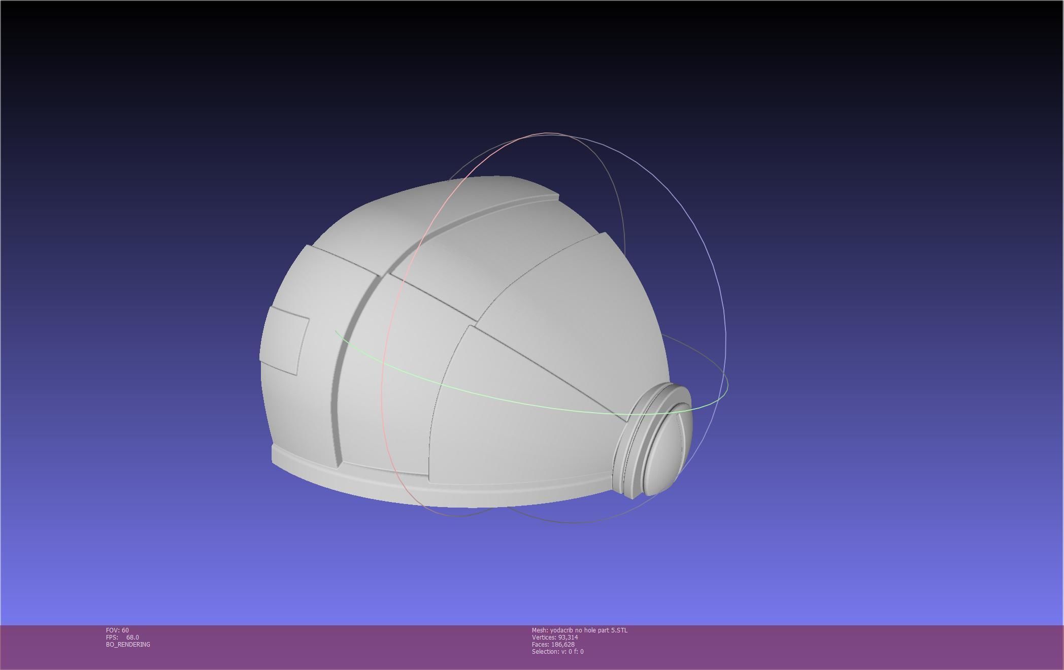 Star Wars Mandalorian Baby Yoda Crib Printable Assembly 3D print model_98