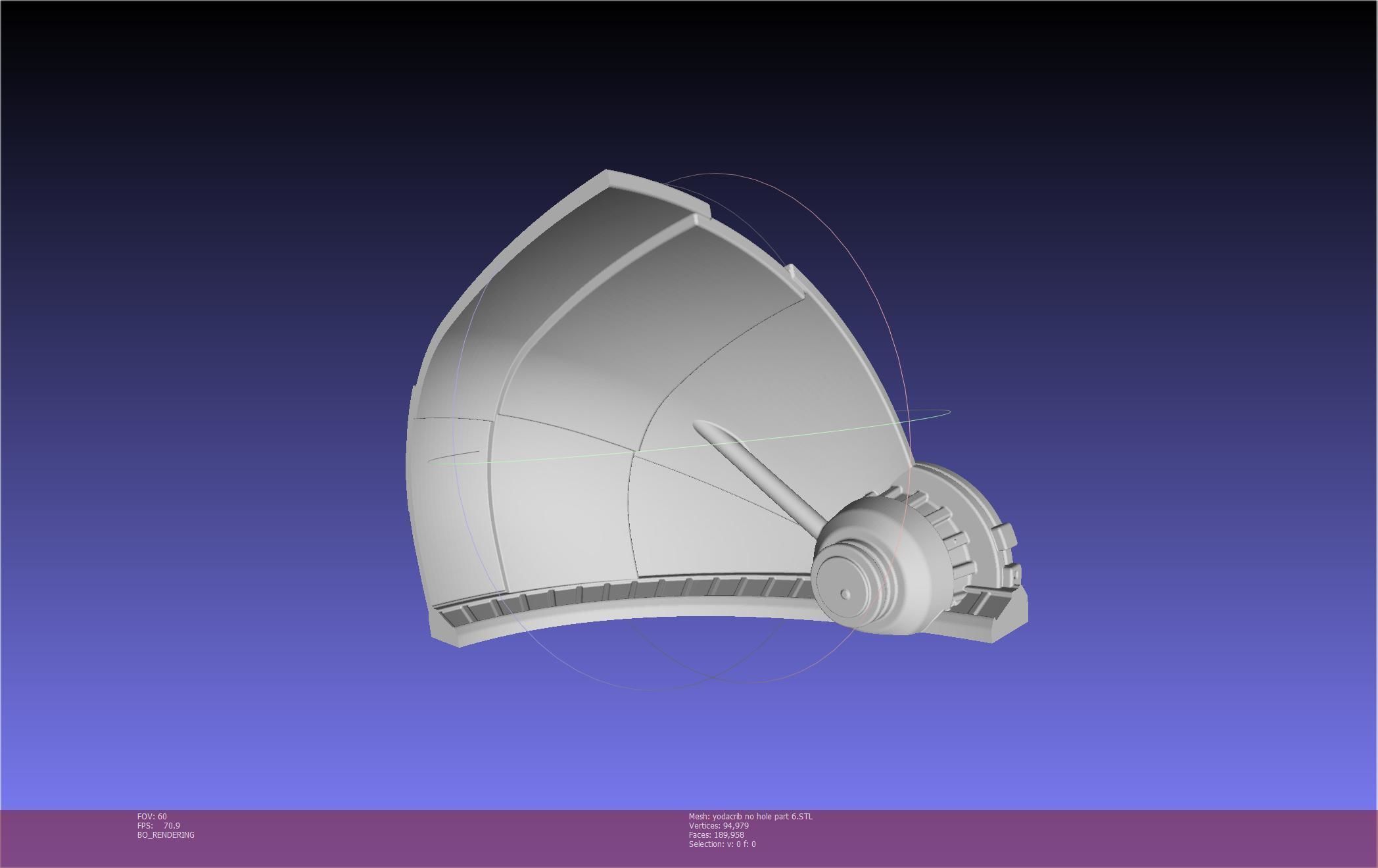 Star Wars Mandalorian Baby Yoda Crib Printable Assembly 3D print model_47