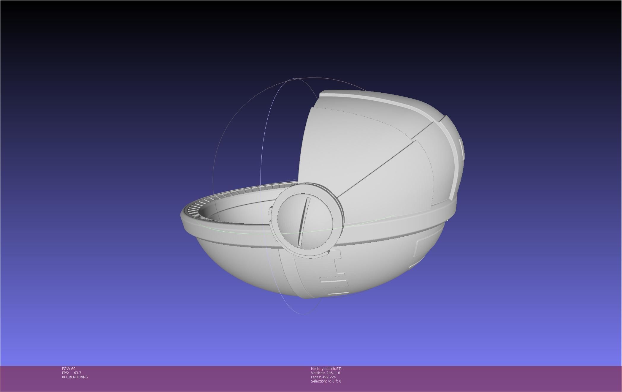 Star Wars Mandalorian Baby Yoda Crib Printable Assembly 3D print model_39