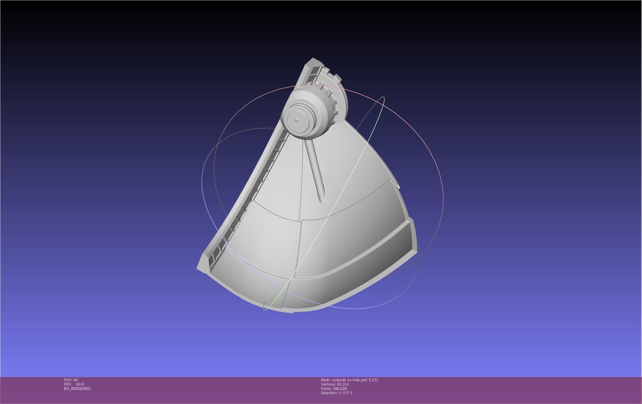Star Wars Mandalorian Baby Yoda Crib Printable Assembly 3D print model_92