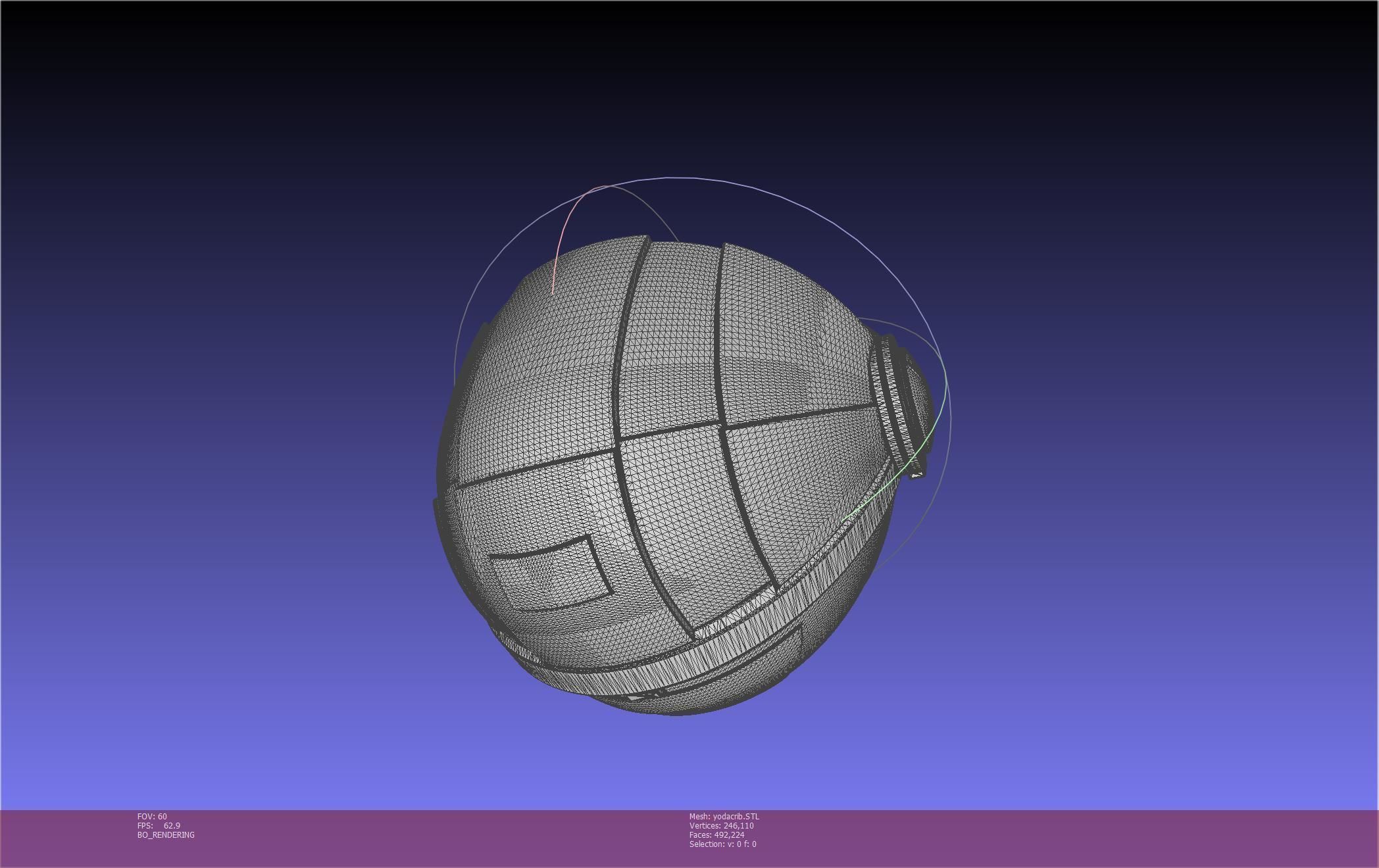 Star Wars Mandalorian Baby Yoda Crib Printable Assembly 3D print model_8