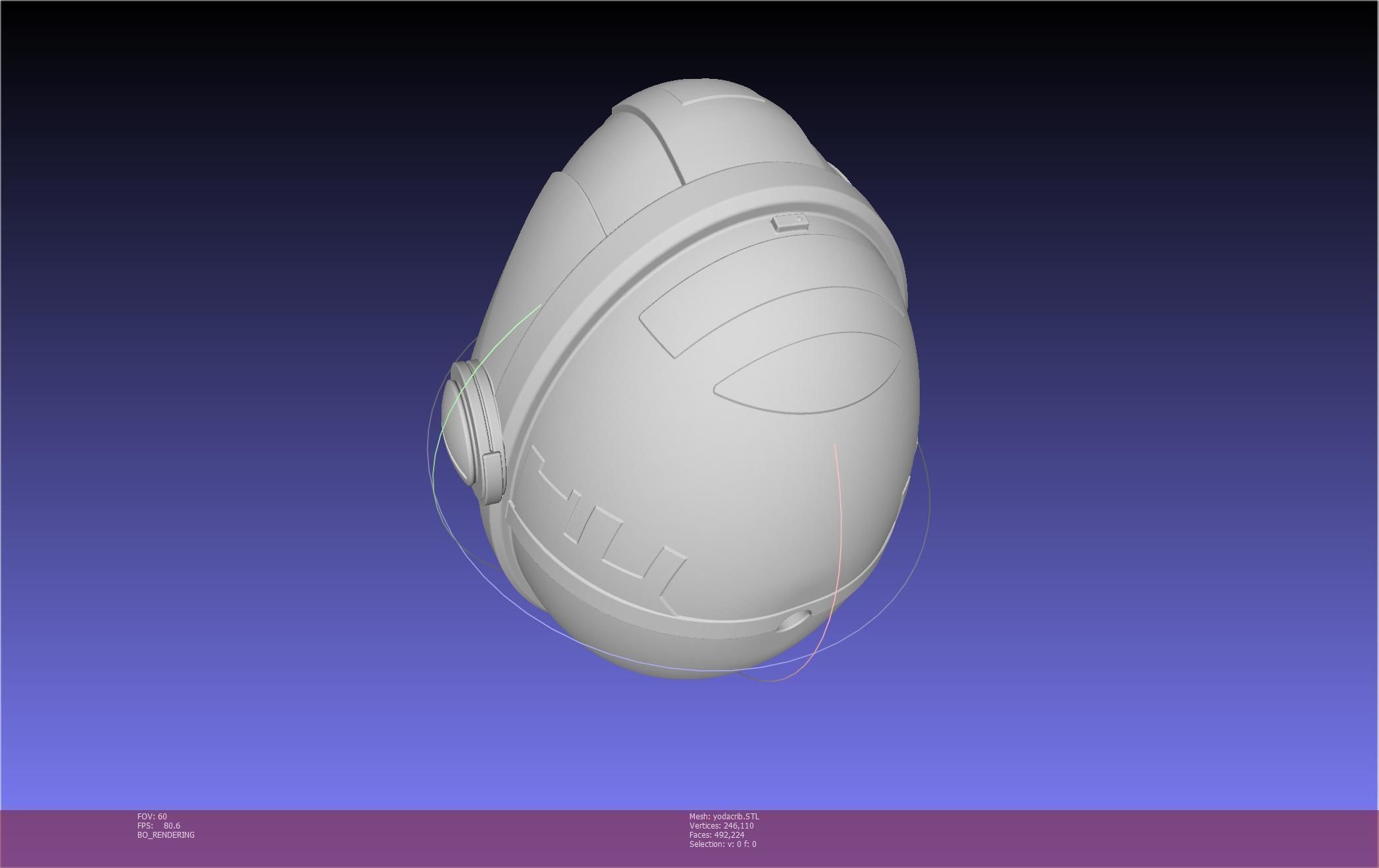 Star Wars Mandalorian Baby Yoda Crib Printable Assembly 3D print model_34