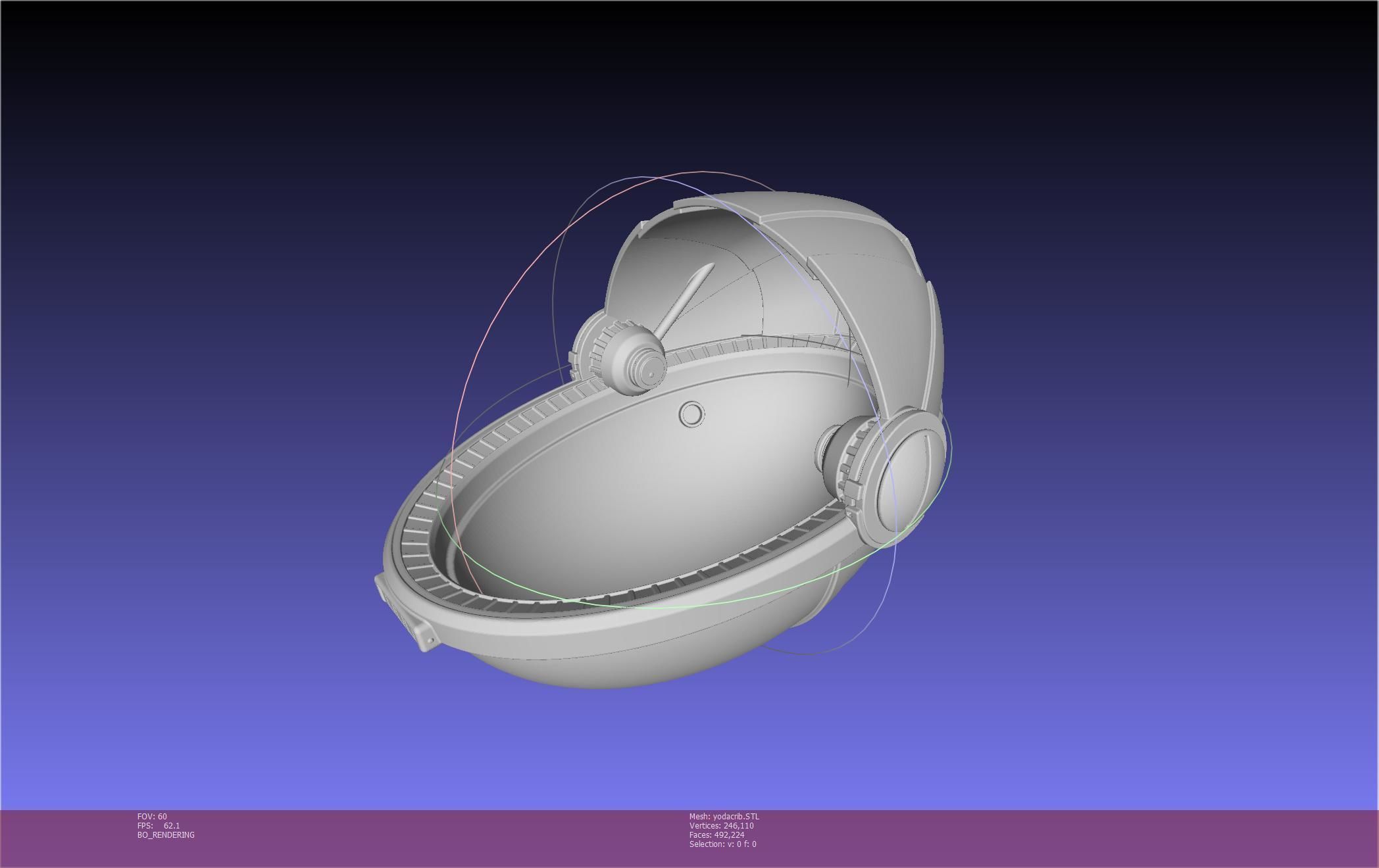 Star Wars Mandalorian Baby Yoda Crib Printable Assembly 3D print model_25