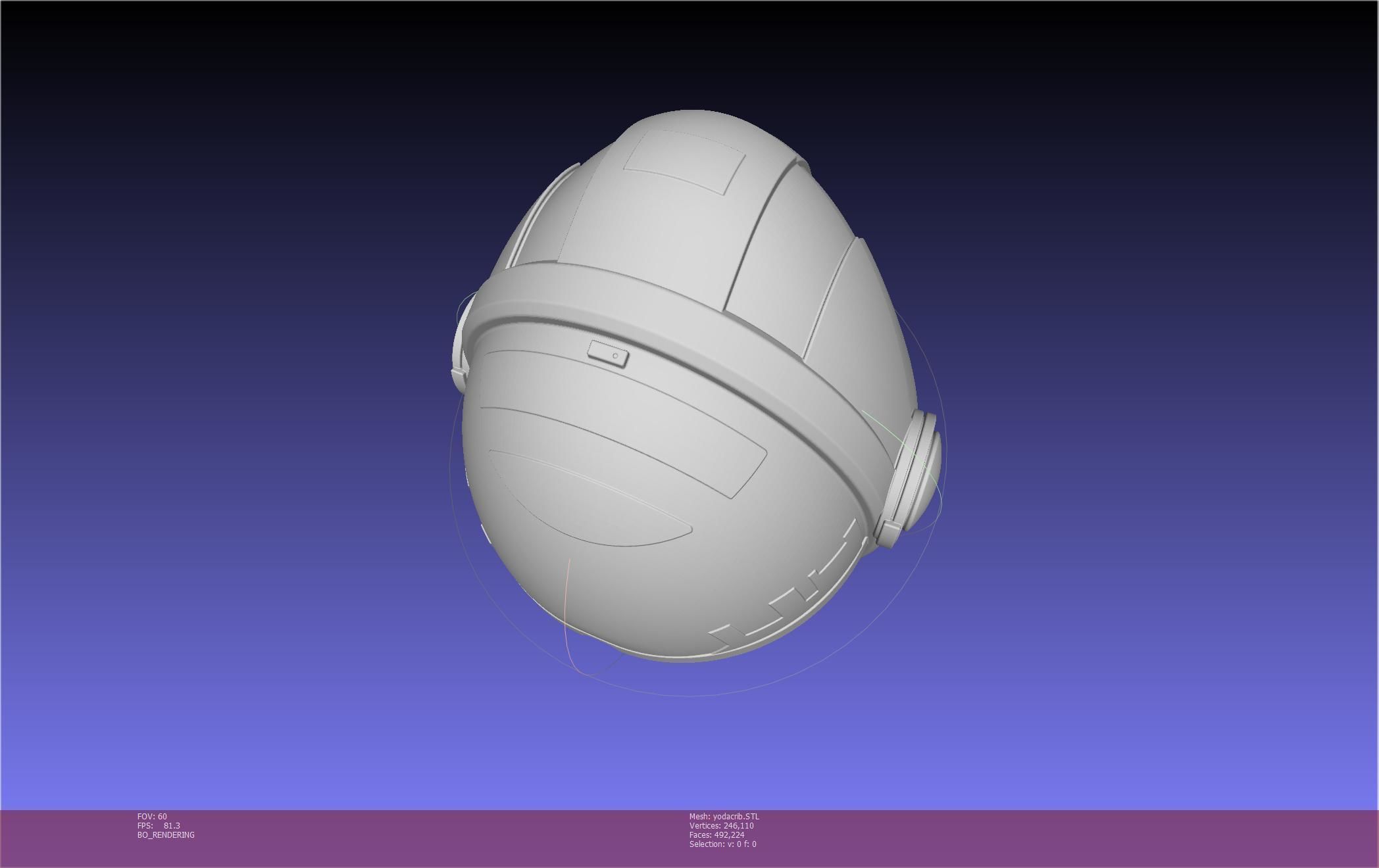 Star Wars Mandalorian Baby Yoda Crib Printable Assembly 3D print model_52