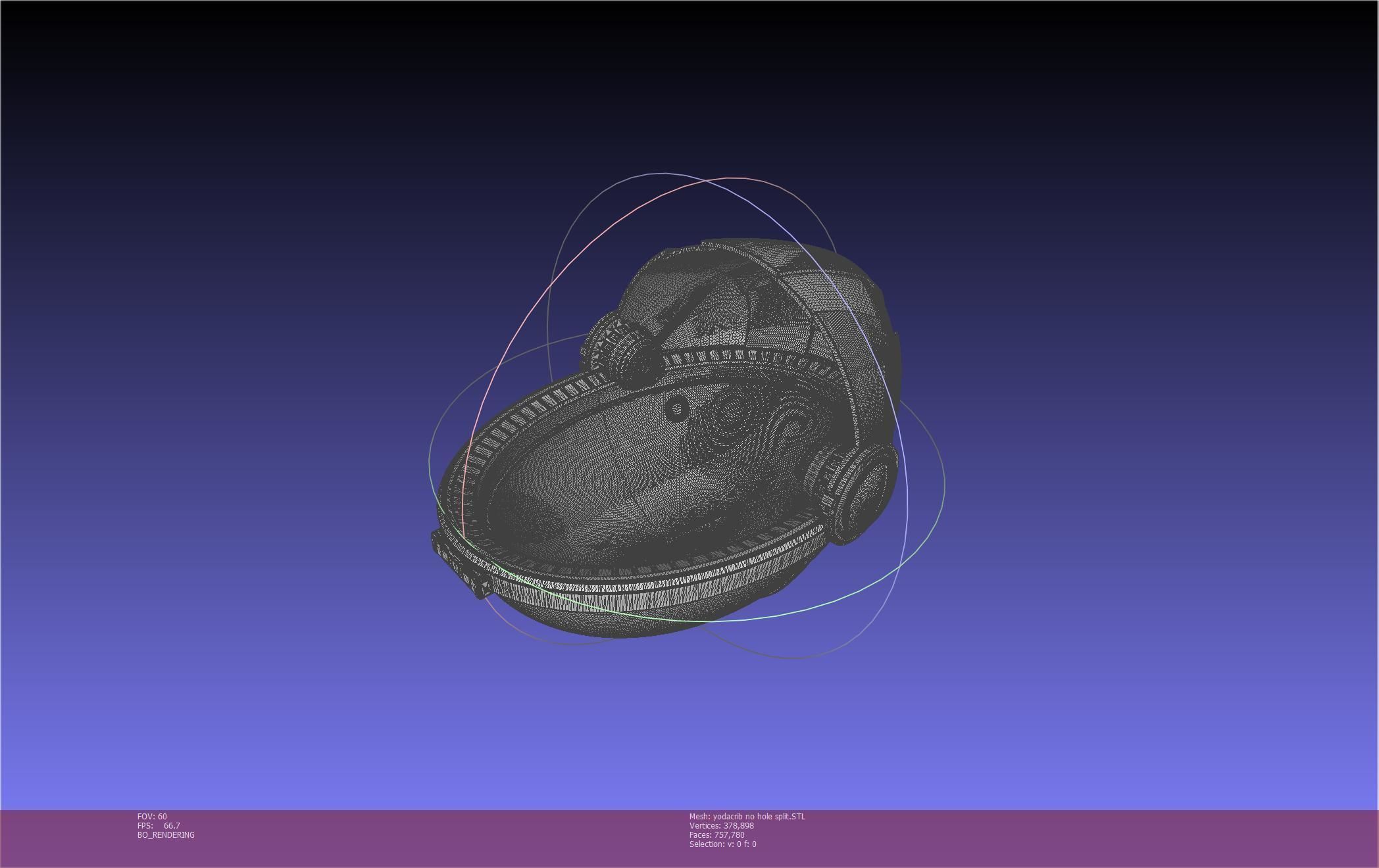 Star Wars Mandalorian Baby Yoda Crib Printable Assembly 3D print model_102