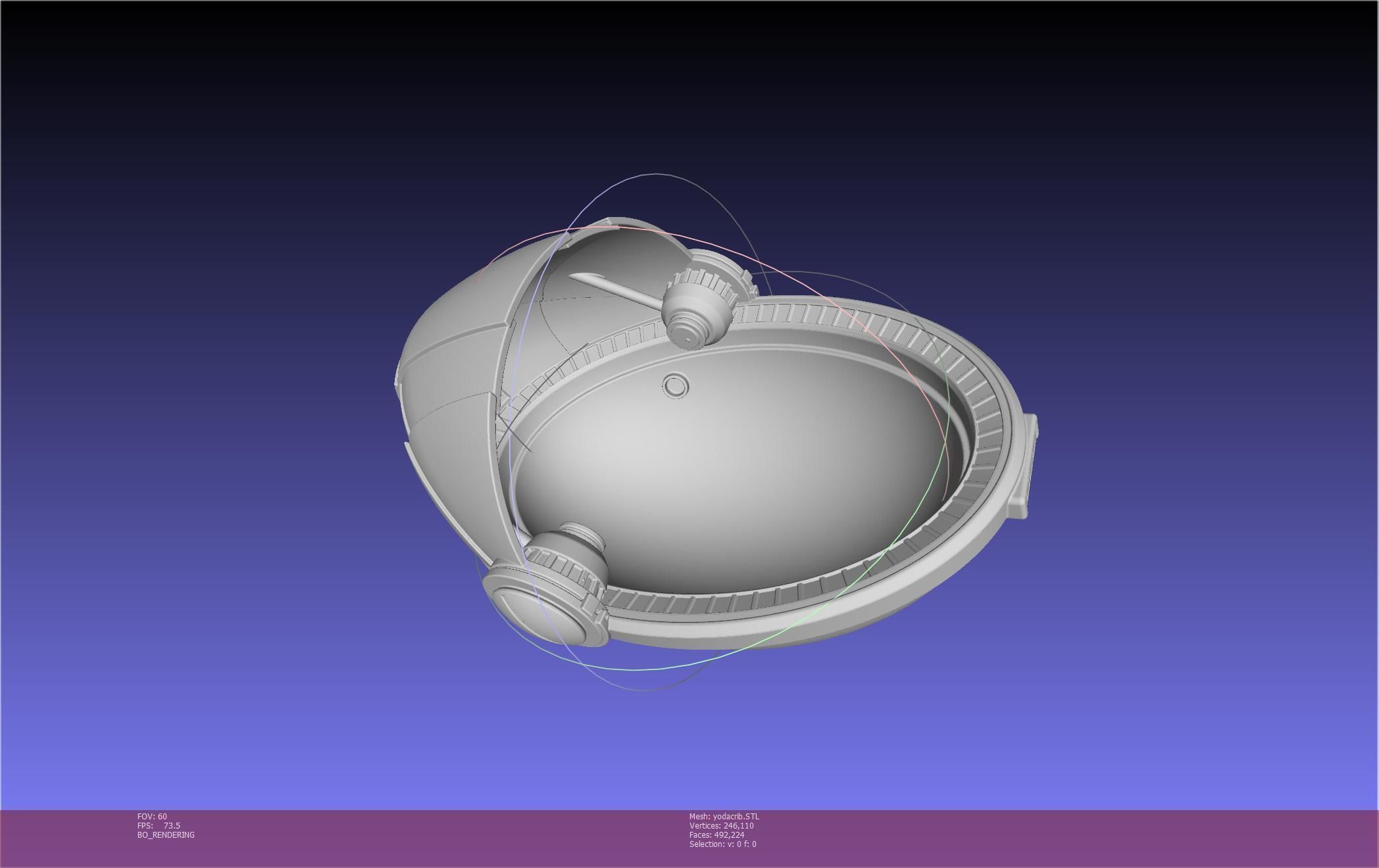 Star Wars Mandalorian Baby Yoda Crib Printable Assembly 3D print model_56