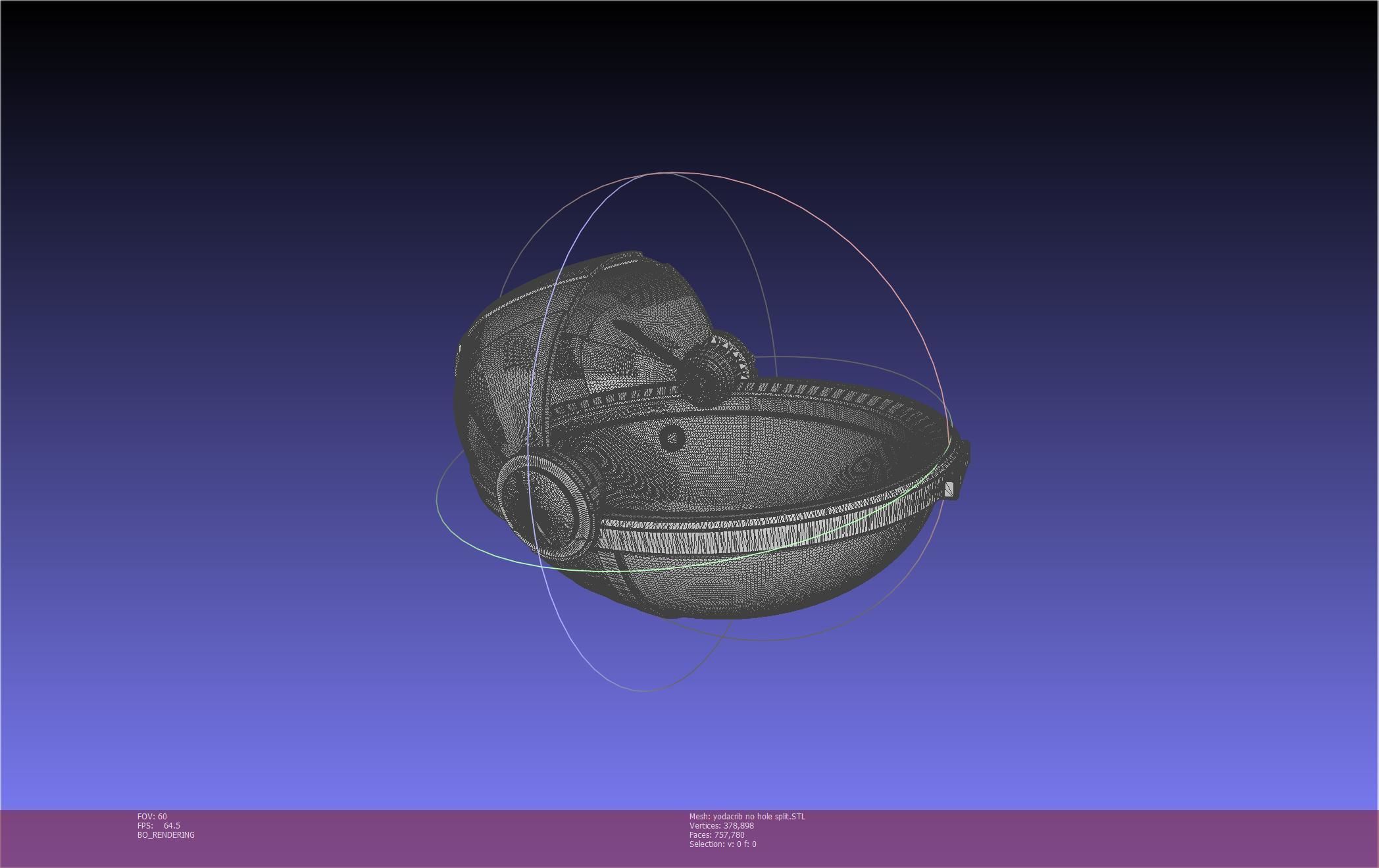 Star Wars Mandalorian Baby Yoda Crib Printable Assembly 3D print model_104