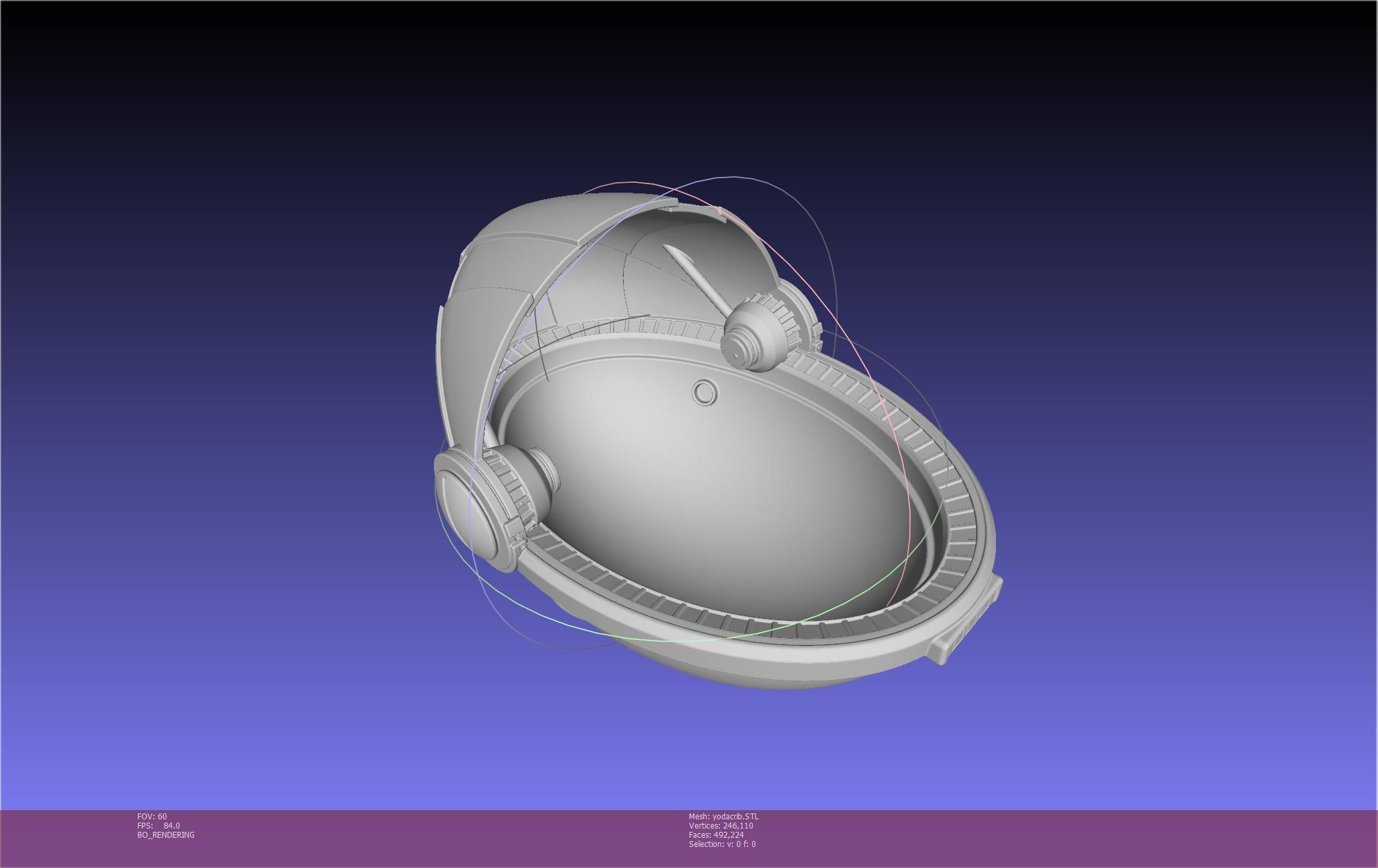 Star Wars Mandalorian Baby Yoda Crib Printable Assembly 3D print model_41