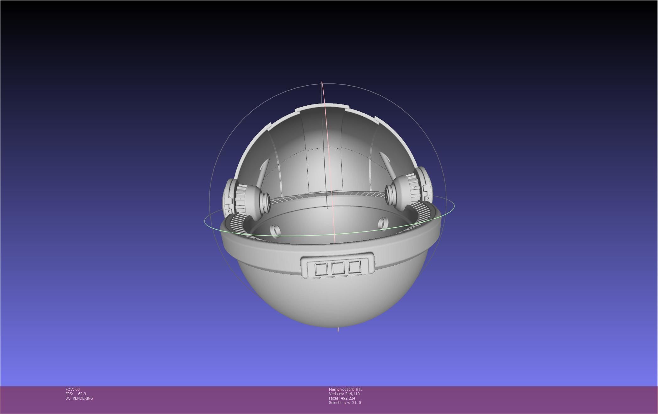 Star Wars Mandalorian Baby Yoda Crib Printable Assembly 3D print model_15