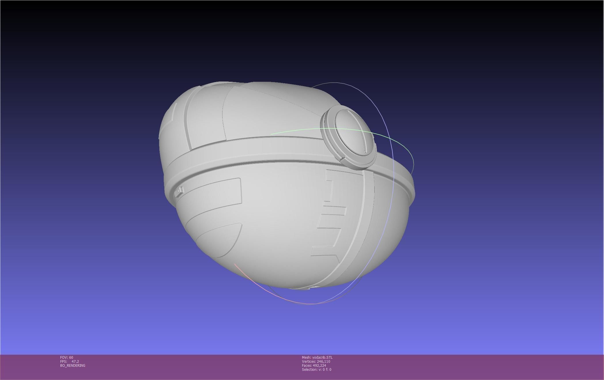 Star Wars Mandalorian Baby Yoda Crib Printable Assembly 3D print model_22