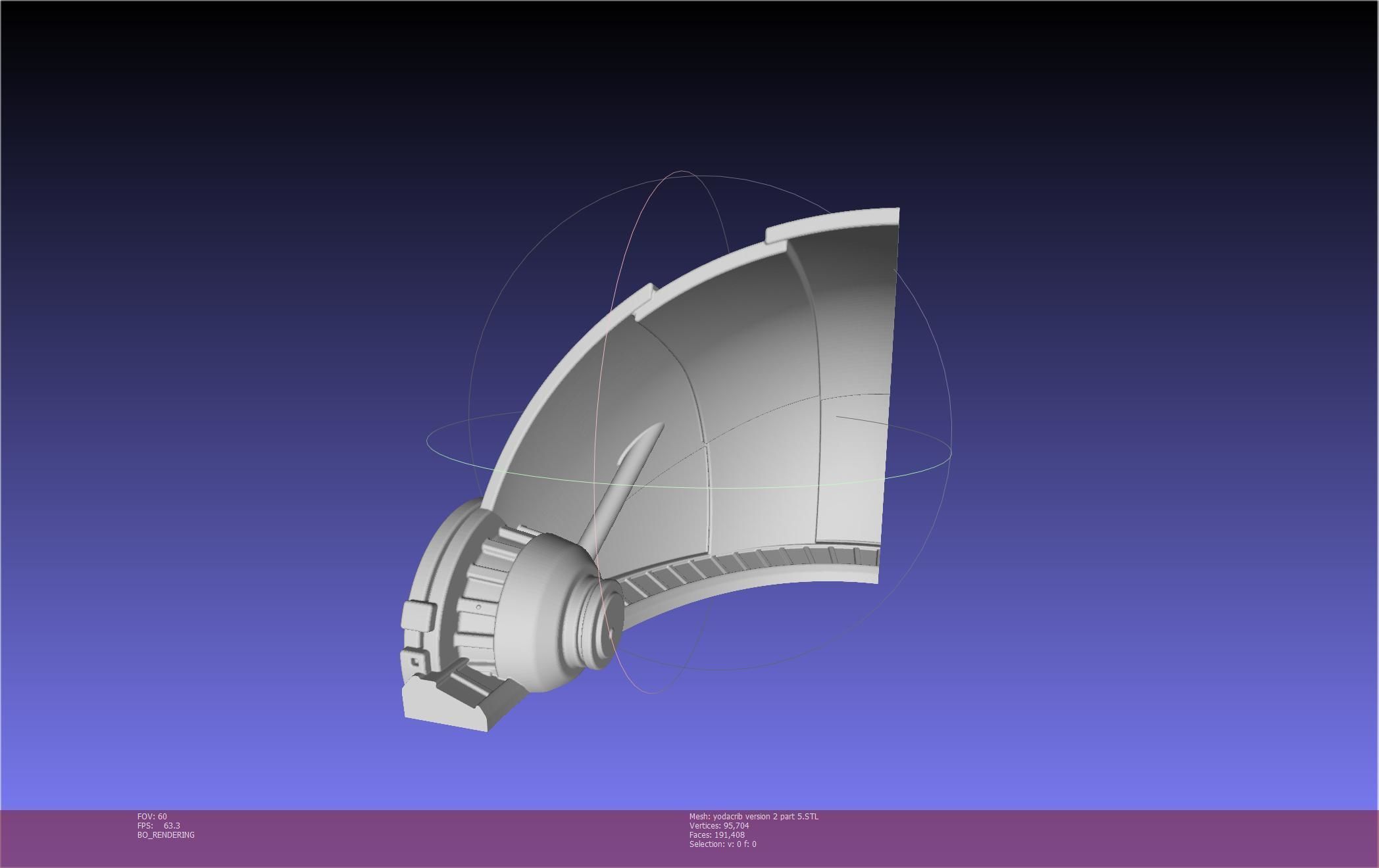 Star Wars Mandalorian Baby Yoda Crib Printable Assembly 3D print model_138