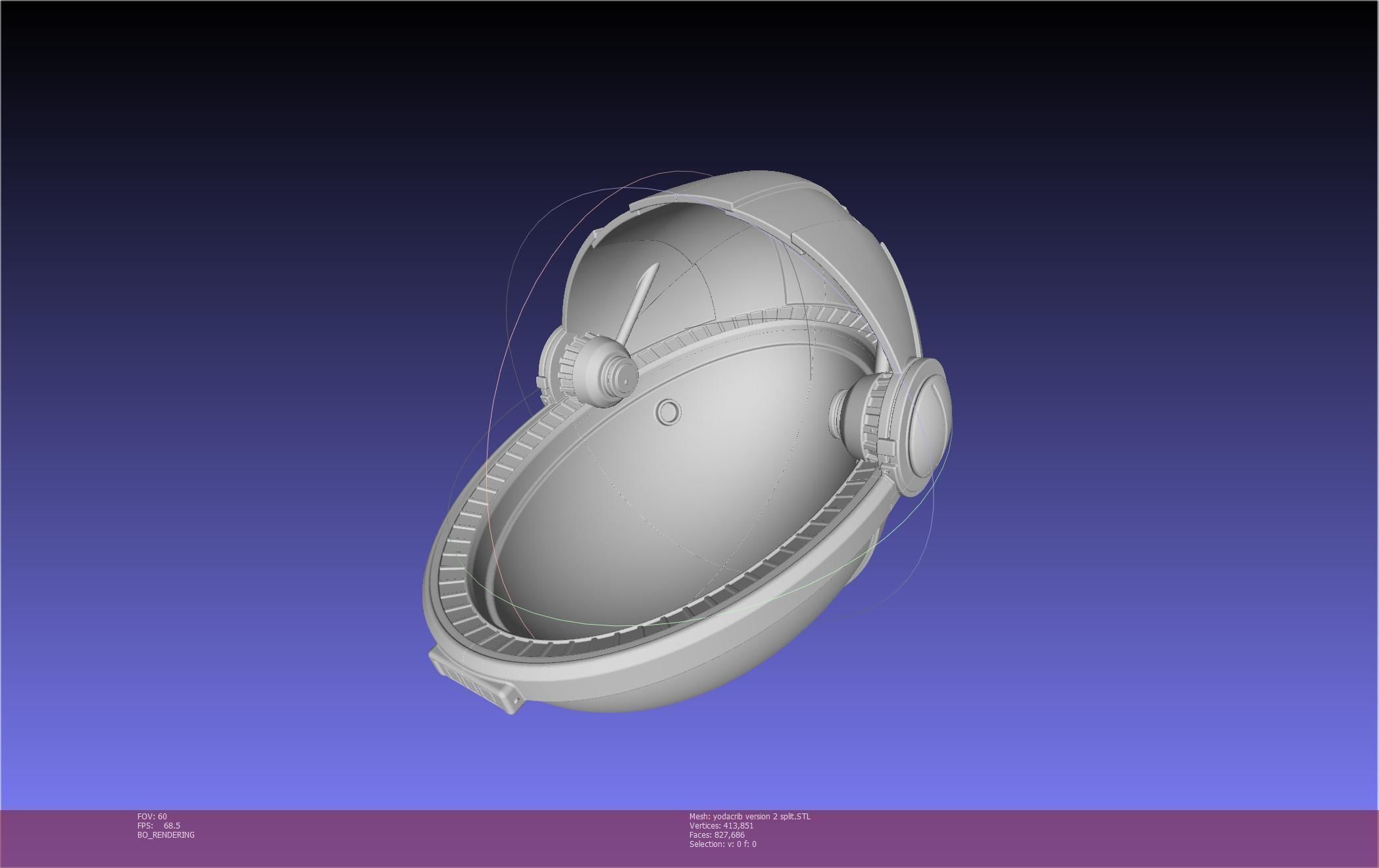 Star Wars Mandalorian Baby Yoda Crib Printable Assembly 3D print model_141