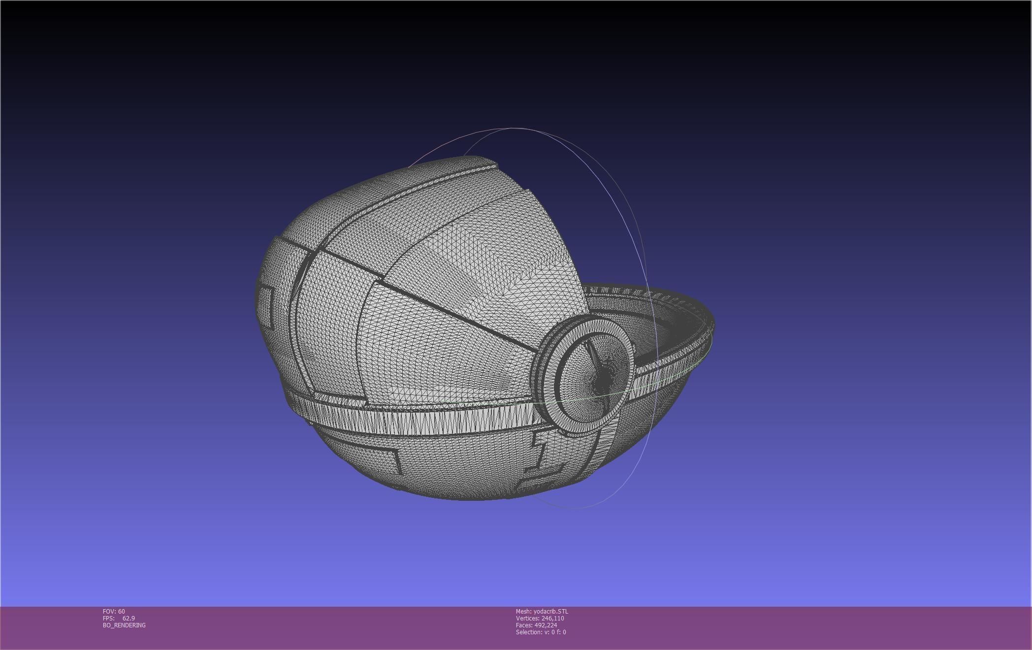 Star Wars Mandalorian Baby Yoda Crib Printable Assembly 3D print model_21