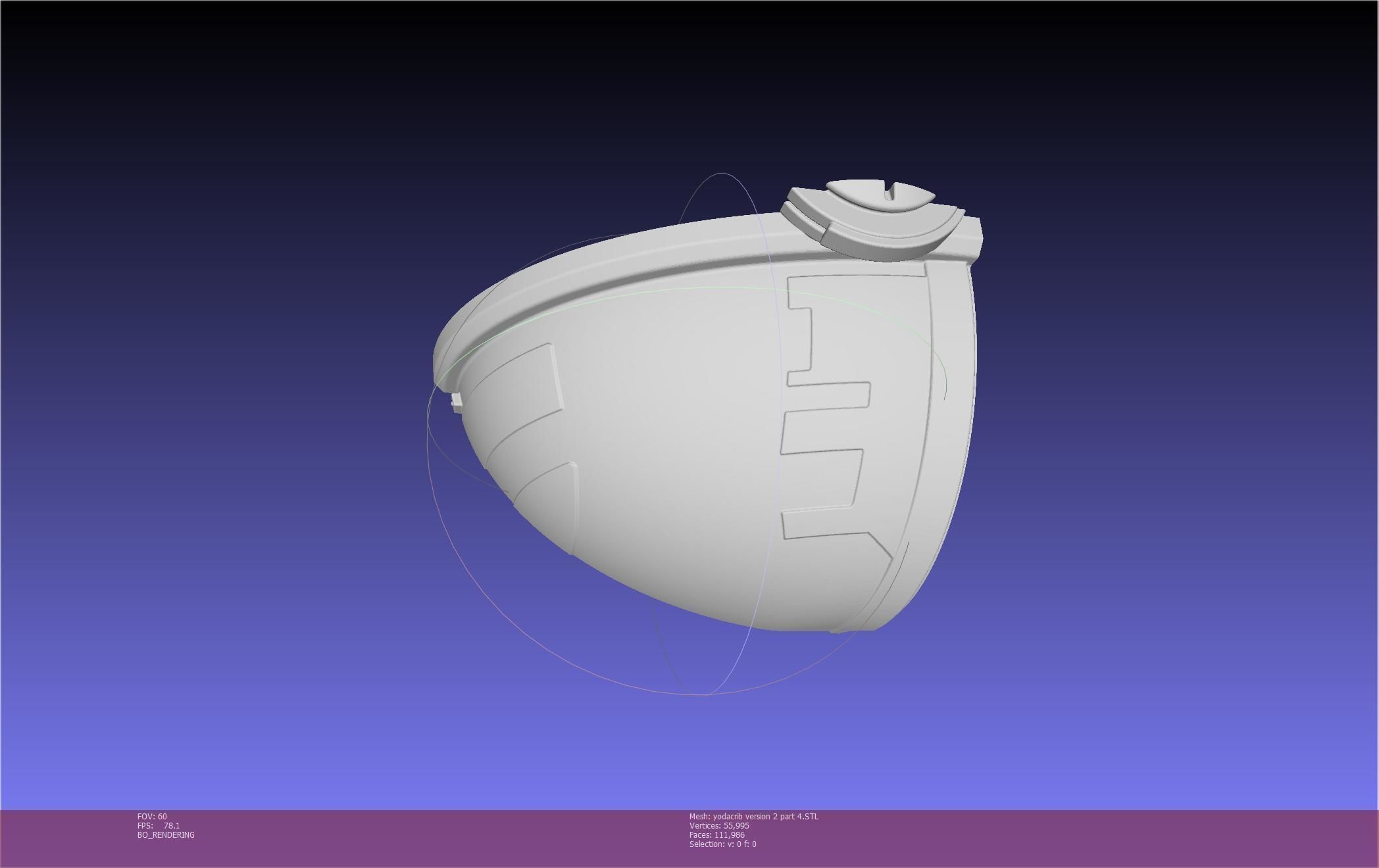 Star Wars Mandalorian Baby Yoda Crib Printable Assembly 3D print model_134