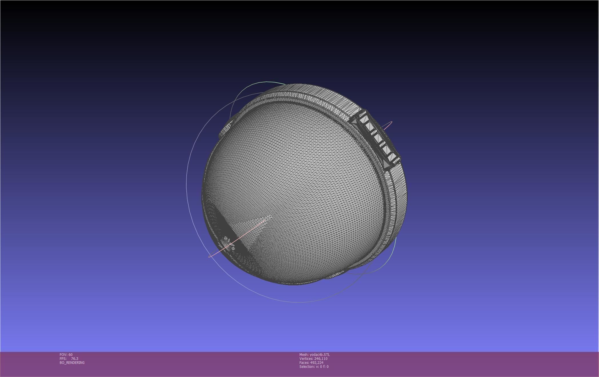 Star Wars Mandalorian Baby Yoda Crib Printable Assembly 3D print model_12