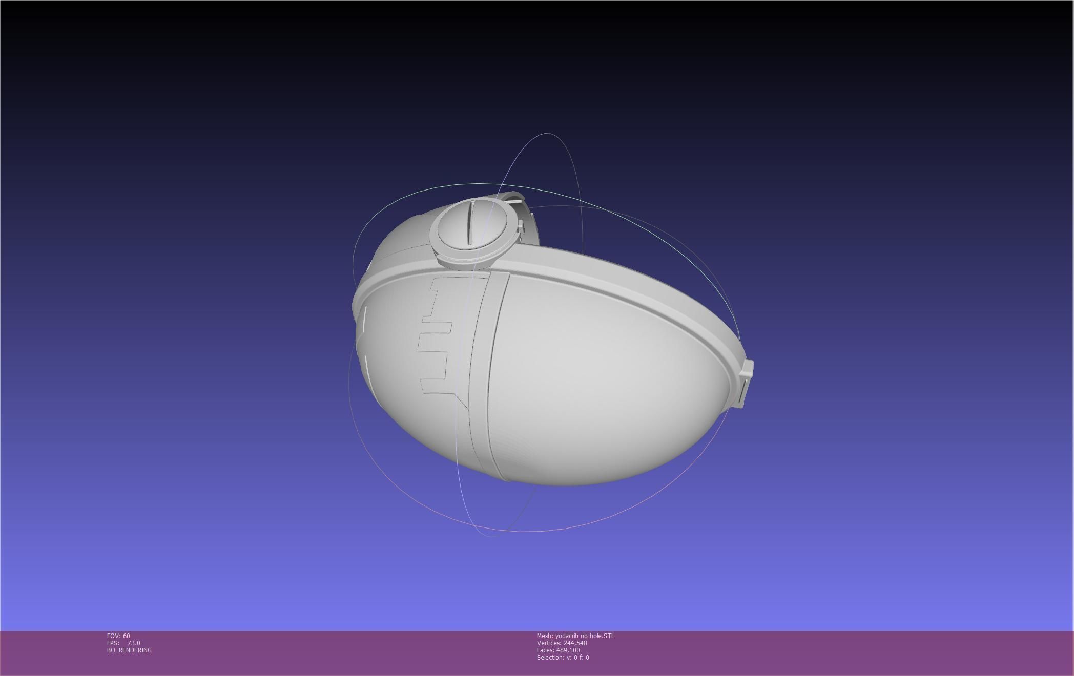 Star Wars Mandalorian Baby Yoda Crib Printable Assembly 3D print model_68