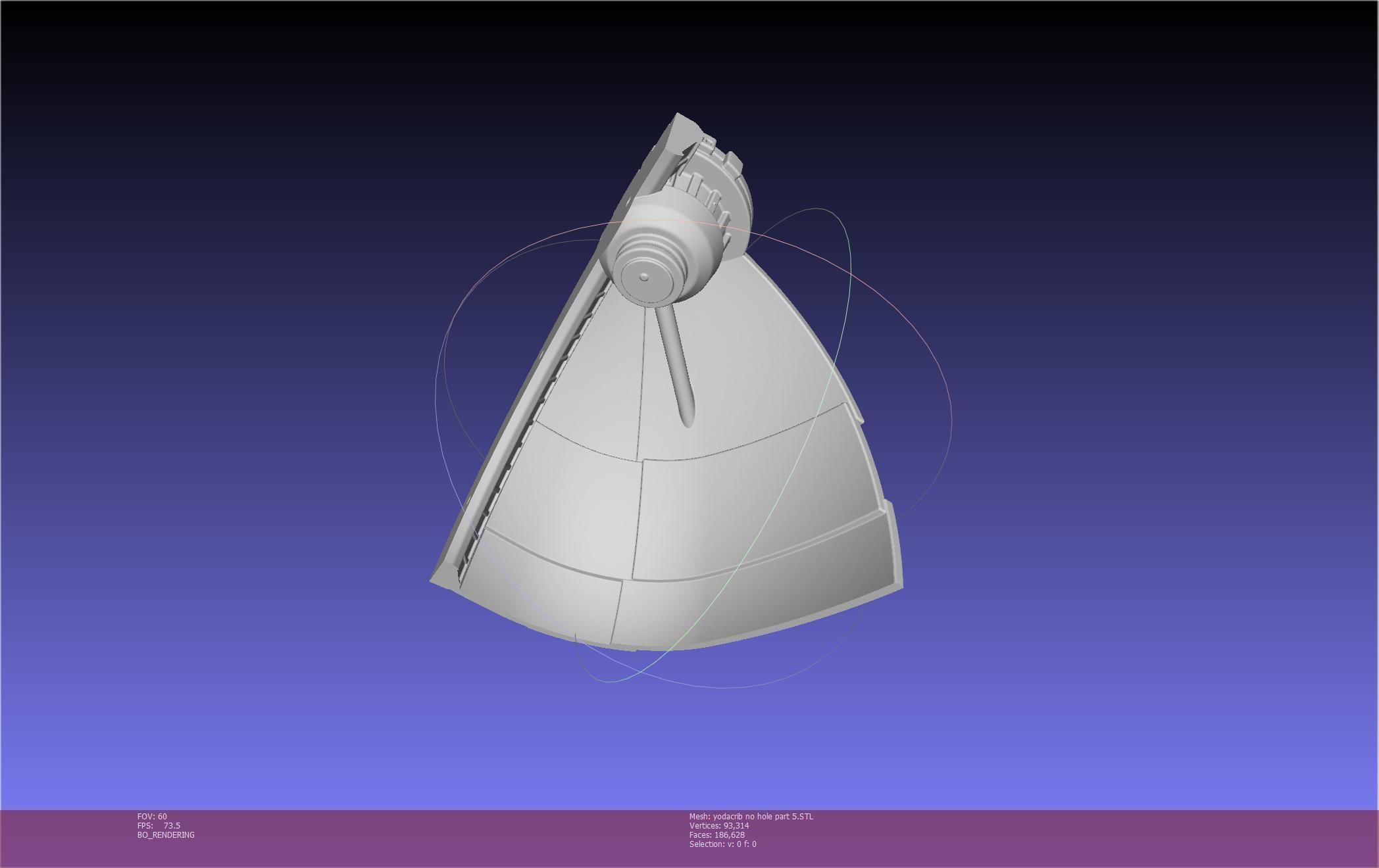 Star Wars Mandalorian Baby Yoda Crib Printable Assembly 3D print model_91