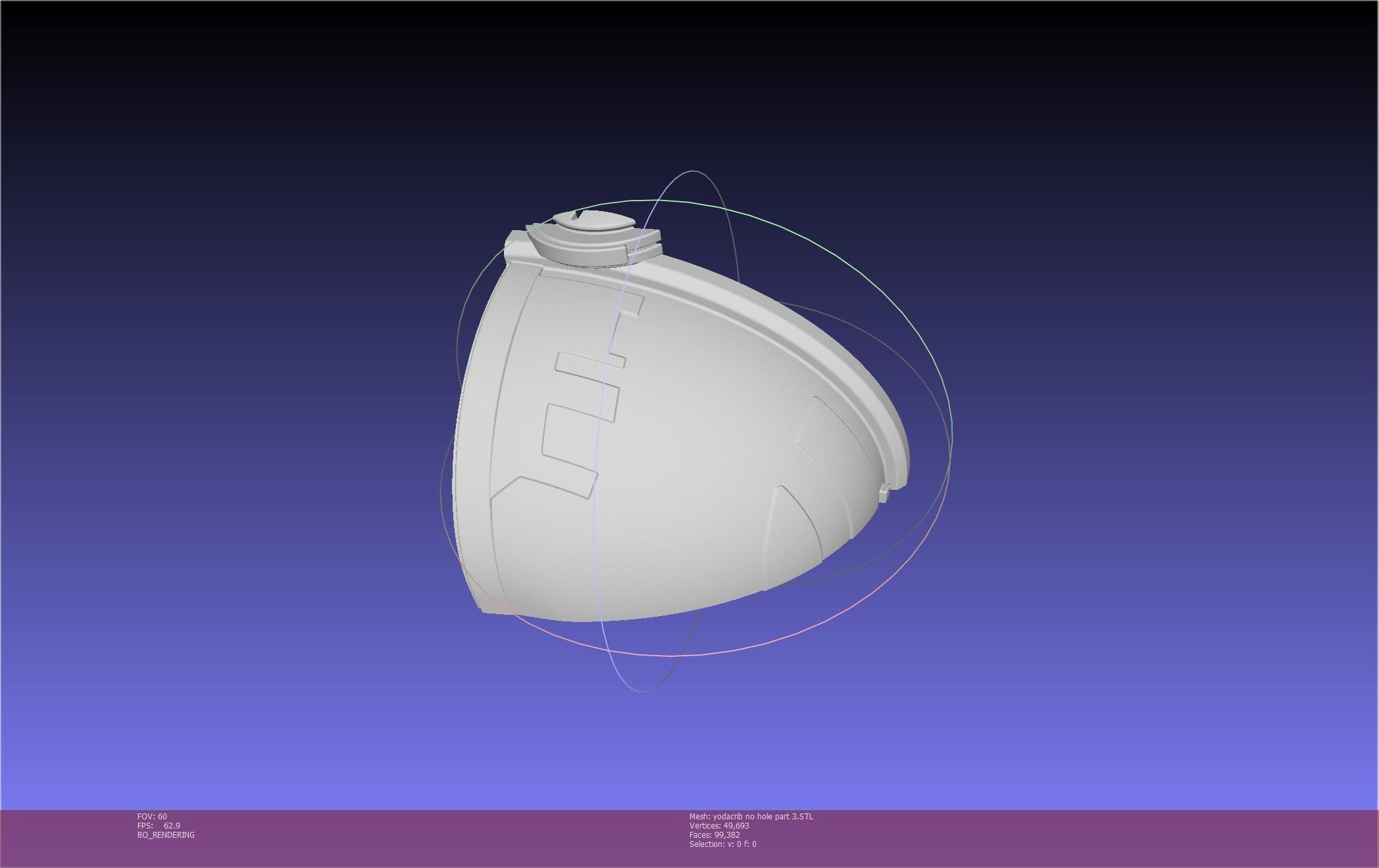 Star Wars Mandalorian Baby Yoda Crib Printable Assembly 3D print model_80