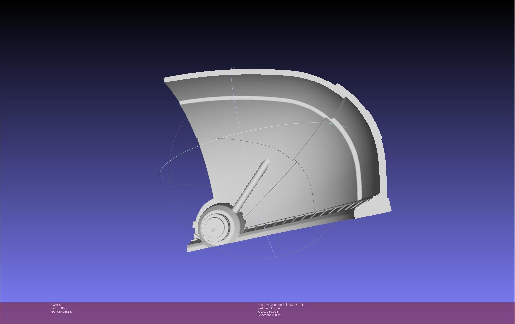 Star Wars Mandalorian Baby Yoda Crib Printable Assembly 3D print model_99